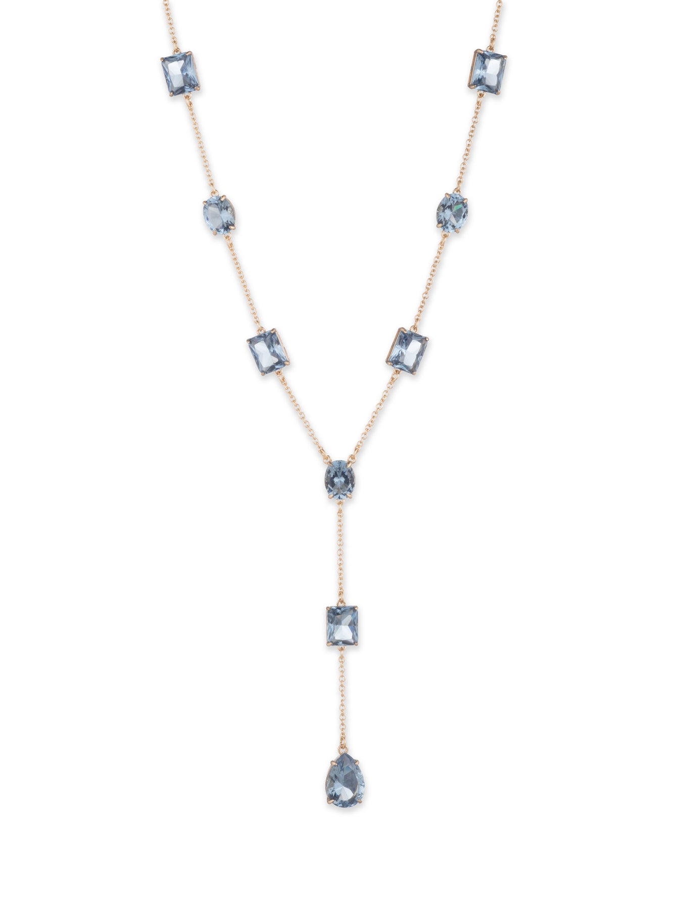 Multi Stone Yneck Gld/lt Sapp