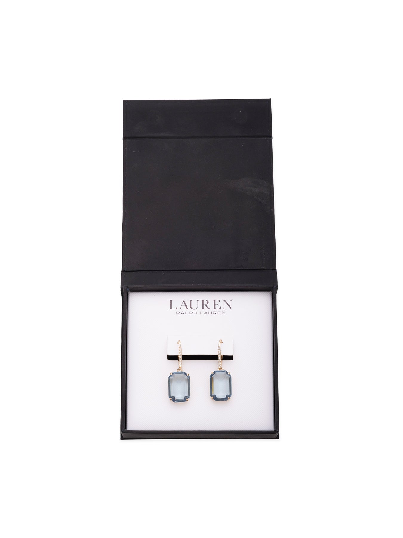 Pe Stone Drop Gld/Lt Sapp Earrings