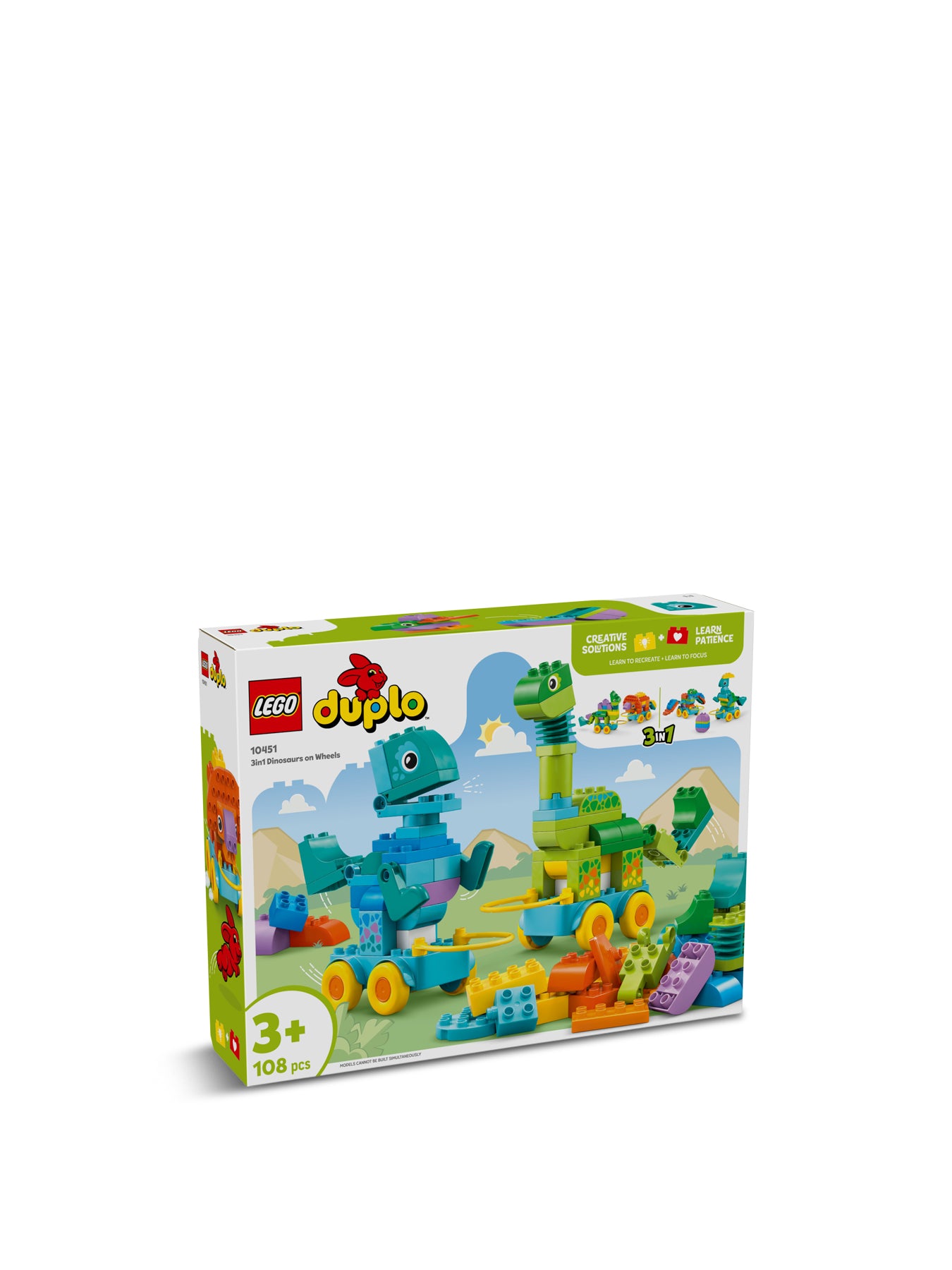 3in1 Dinosaurs on Wheels 10451