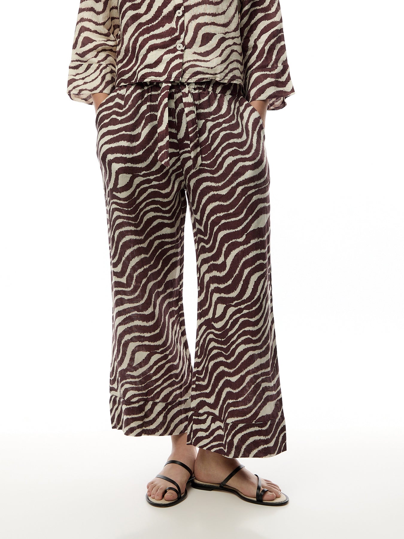 Tide Wide Leg Pyjama Trouser