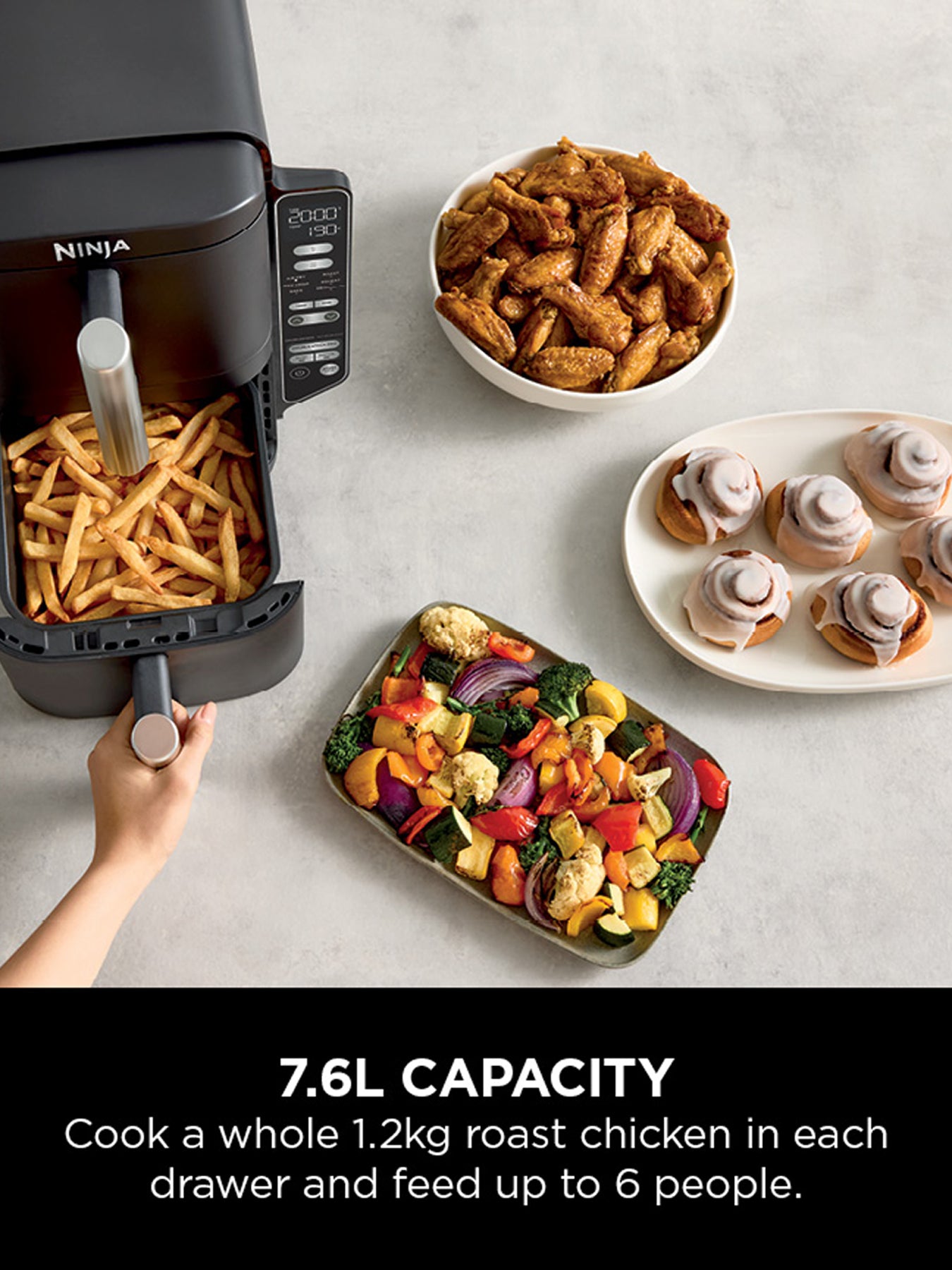 Double Stack 2 Drawer Air Fryer