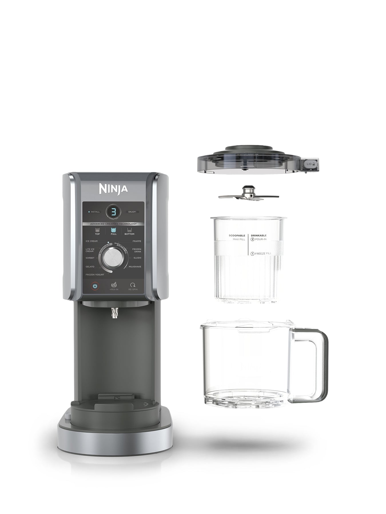 Creami Deluxe 10 in 1 Ice Cream and Frozen Drink Maker 709ml