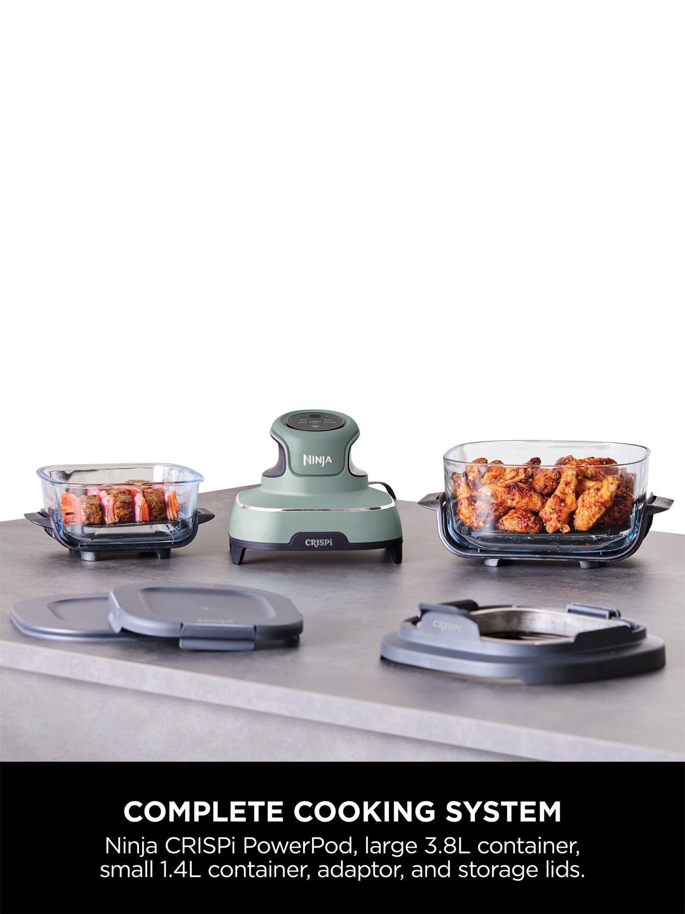 Crispi 4 in 1 Portable Air Fryer 1.4L & 3.8L