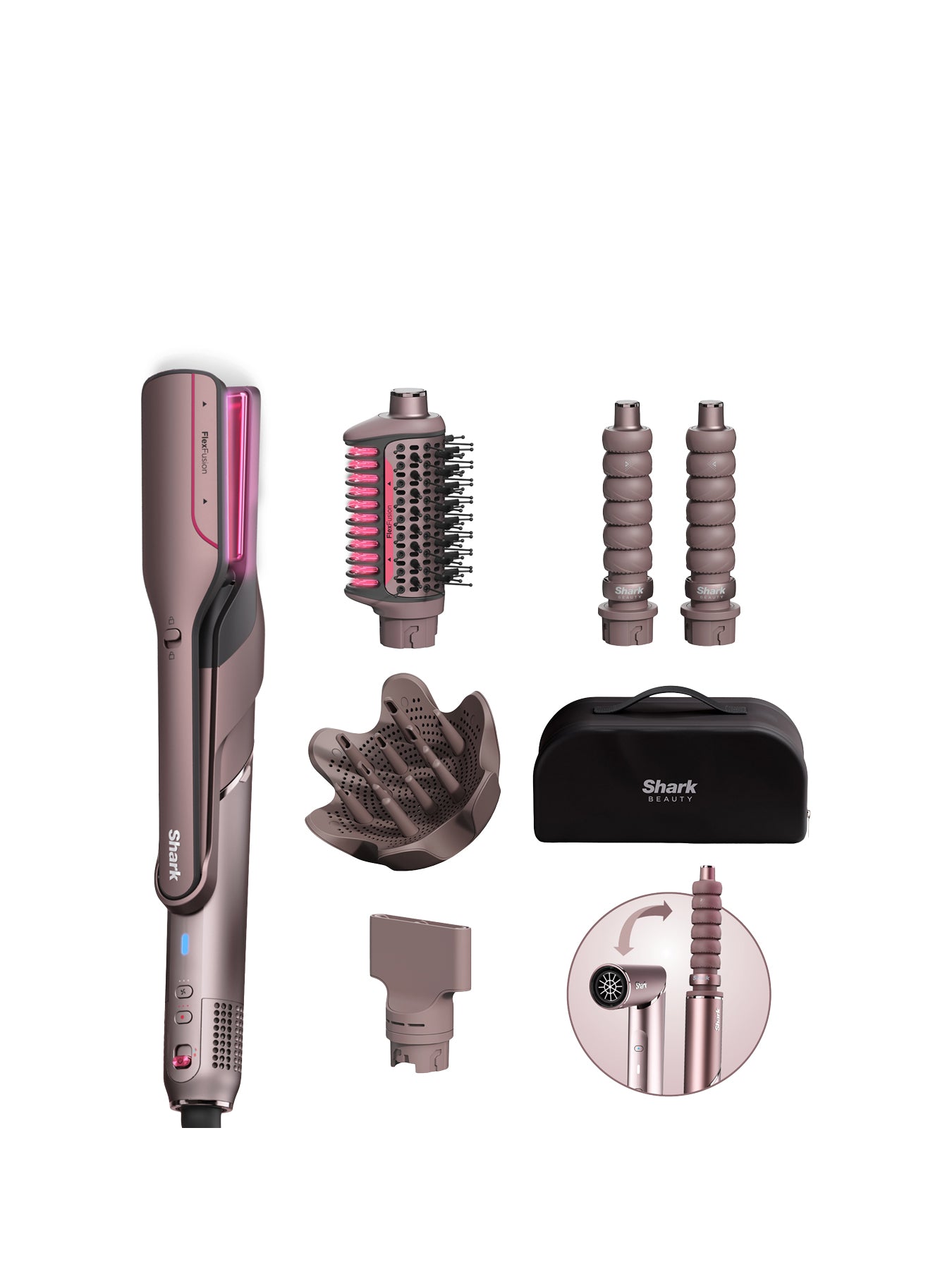 FlexFusion Straight 5 in 1 Air & Ceramic Styling Drying & Straightening System