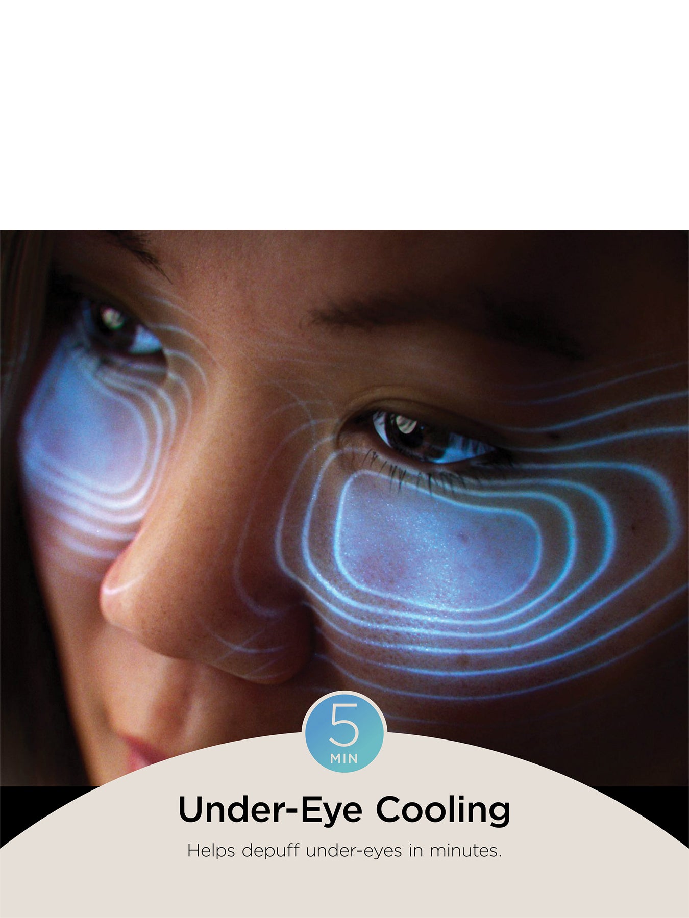 CryoGlow Under Eye Cooling and LED Anti Ageing & Blemish Repair Mask