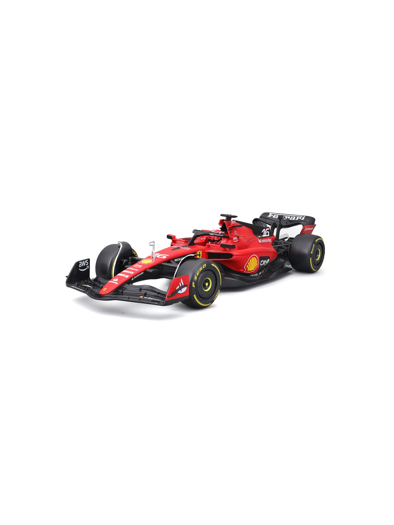 1:18 F1 Ferrari Sf-23 Leclerc With Helmet Model Car