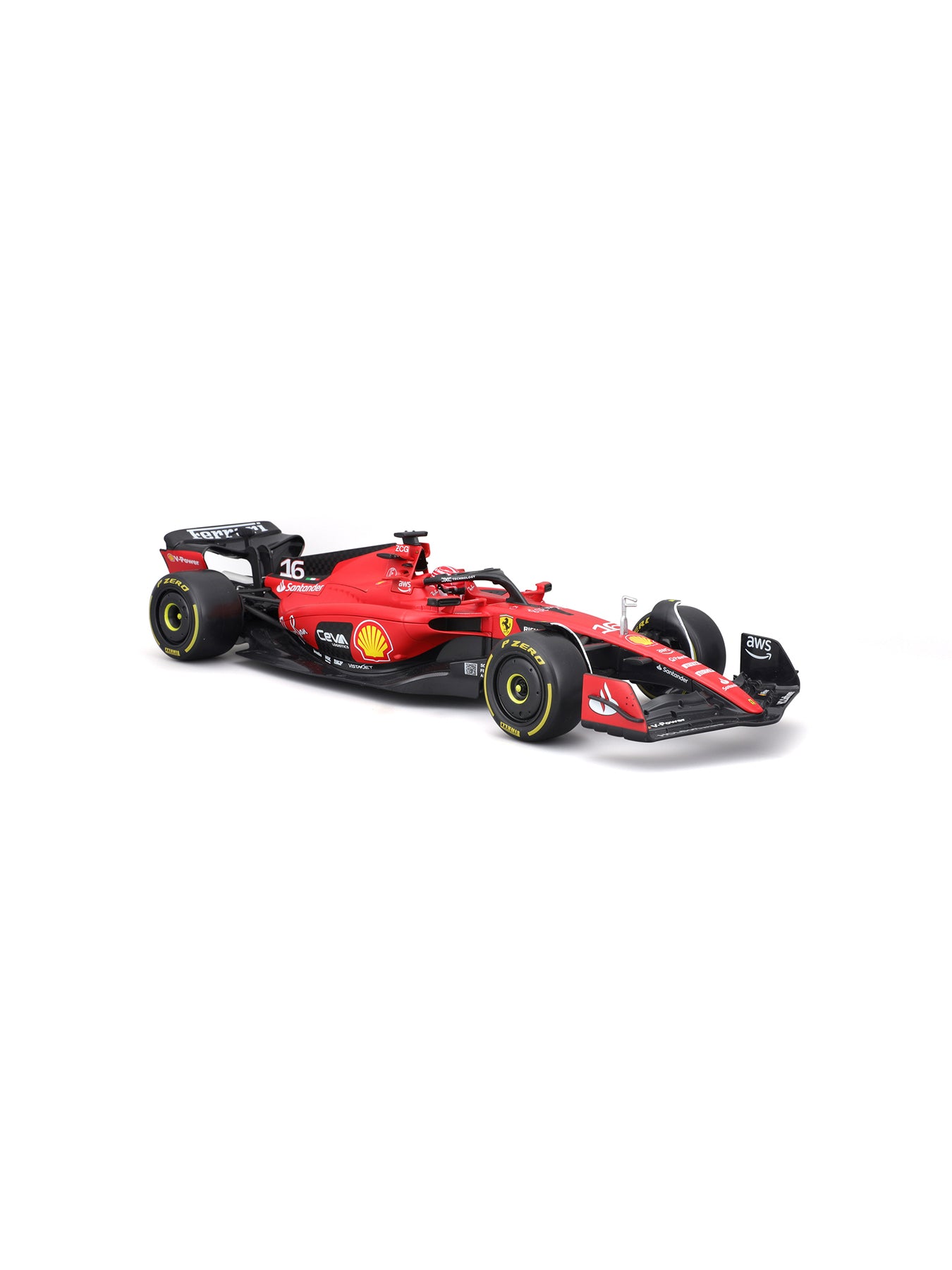 1:18 F1 Ferrari Sf-23 Leclerc With Helmet Model Car