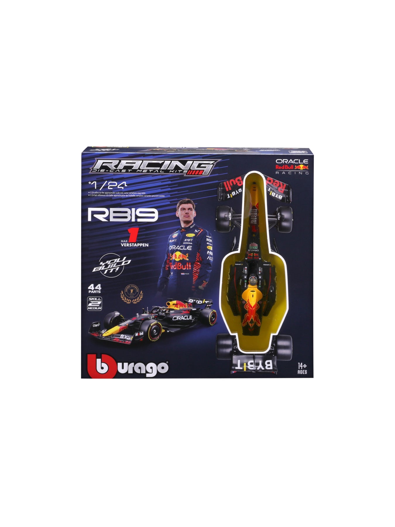 1:24 F1 Red Bull RB19 With Verstappen Model Kit