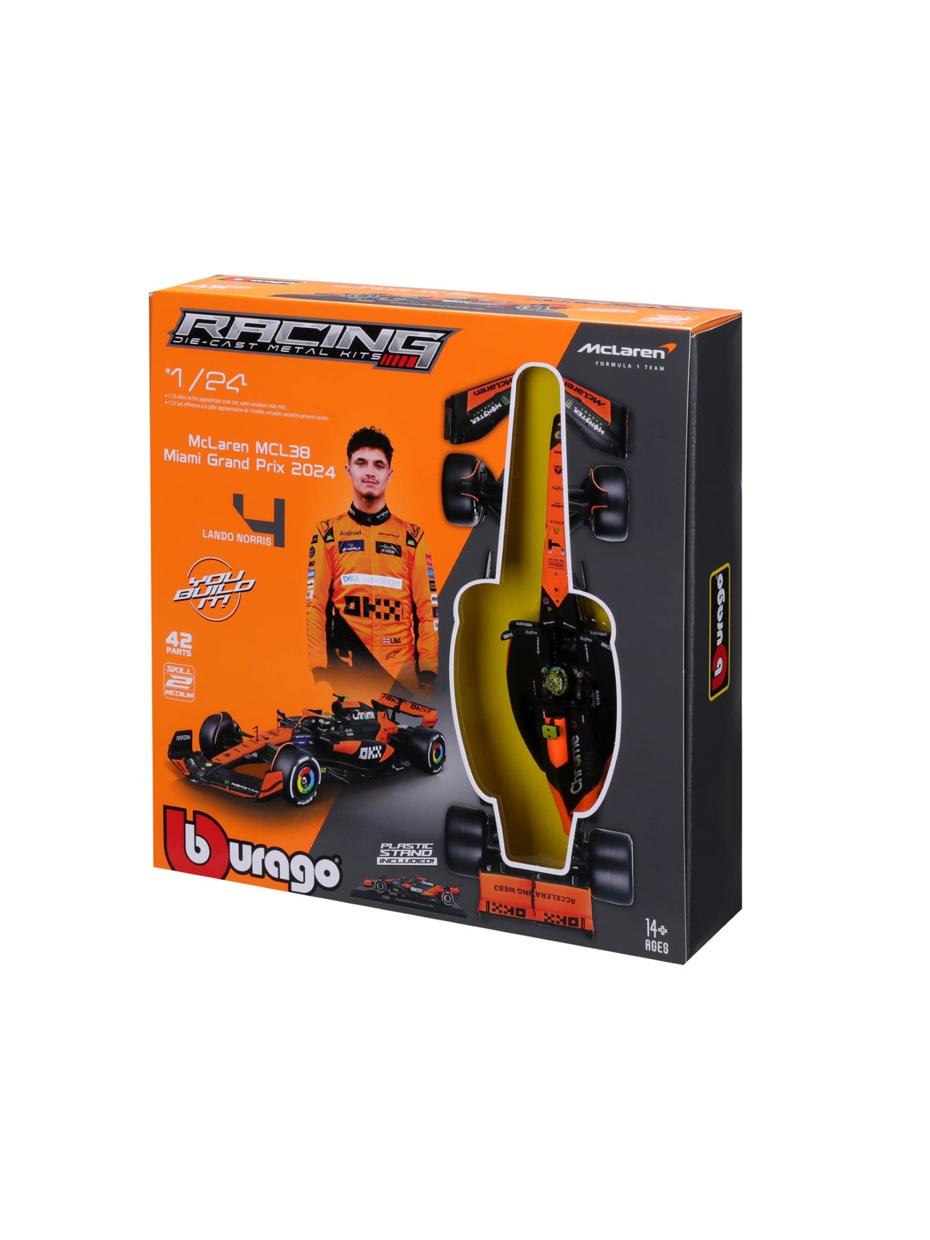 1:24 F1 McLaren MCL38 with Norris Model Kit