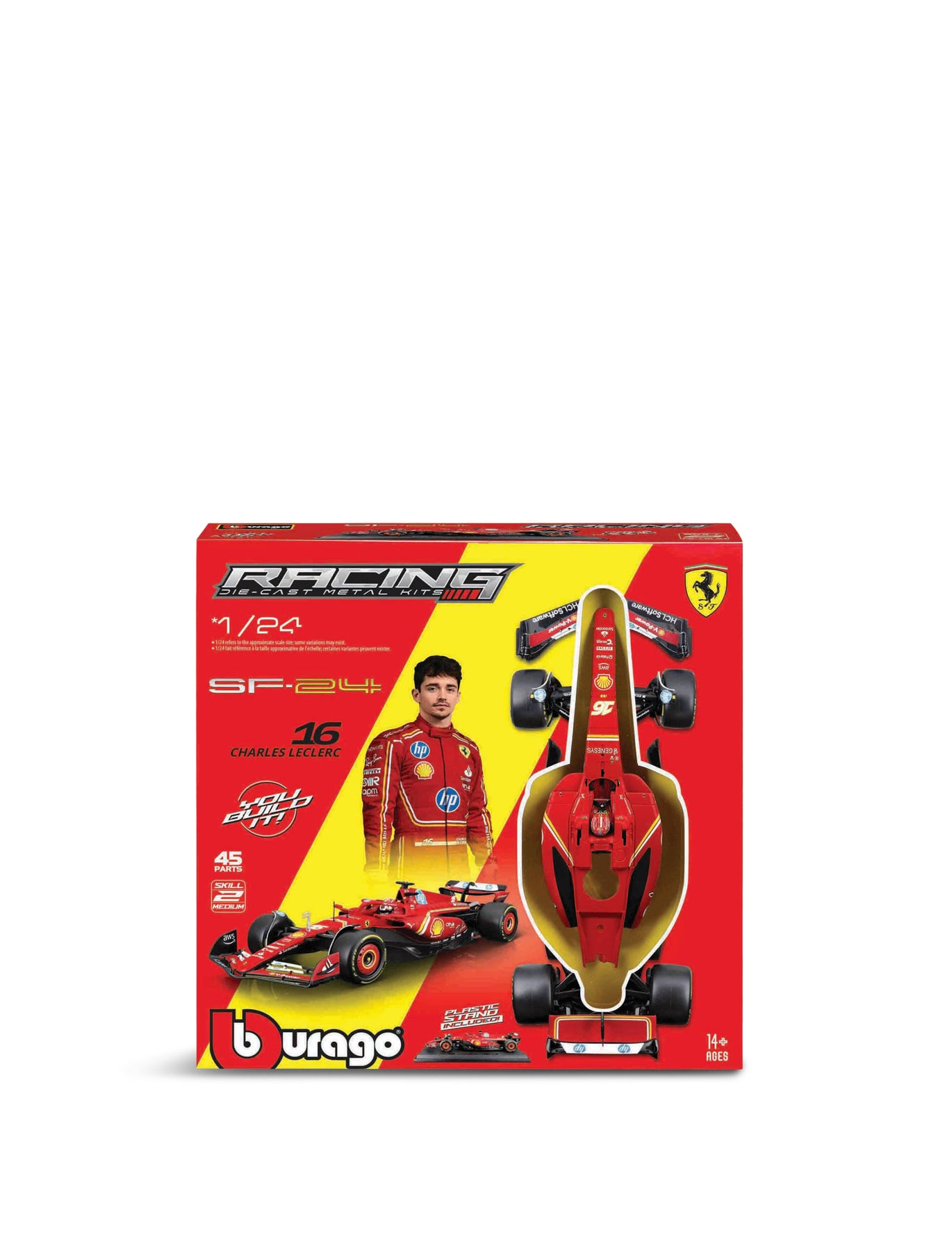 1:24 F1 Ferrari SF24 With Leclerc Car Model Kit