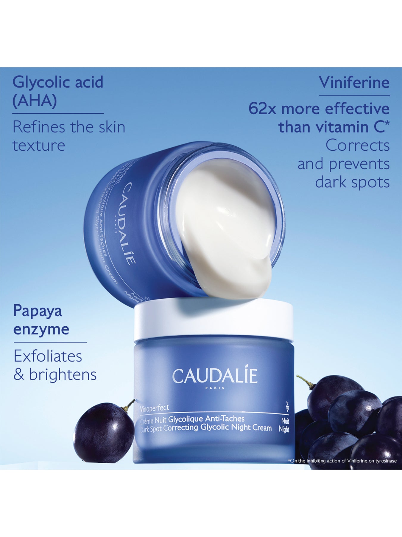 Caudalie Vinoperfect Dark Spot Correcting Glycolic Night Cream 50ml