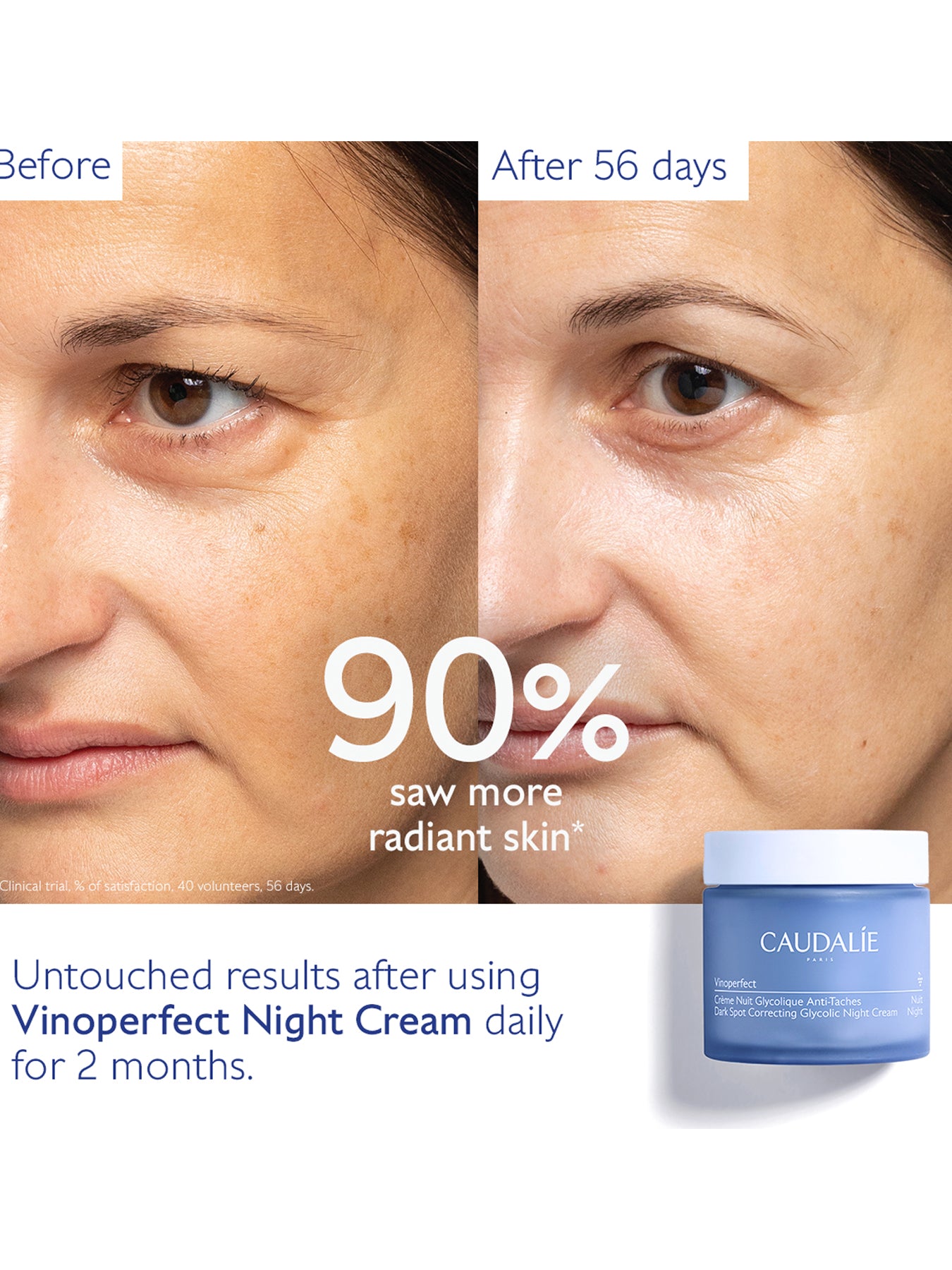 Caudalie Vinoperfect Dark Spot Correcting Glycolic Night Cream Refill 50ml