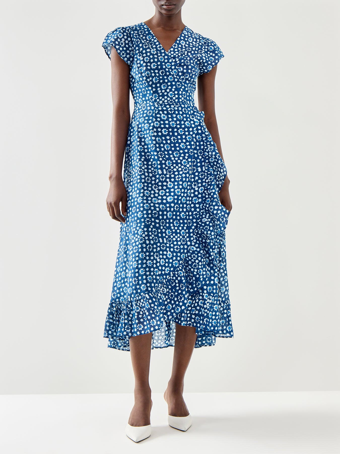 Demi Cotton Wrap Dress