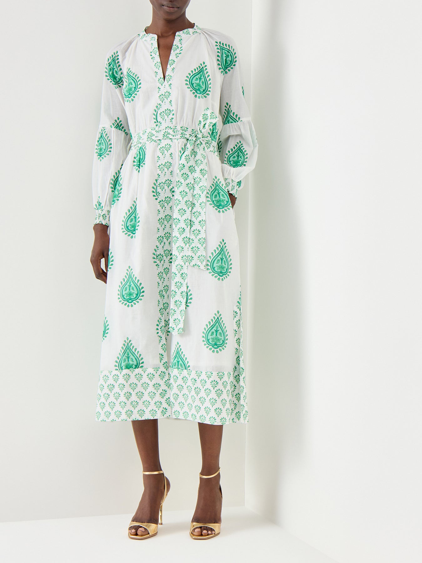 Cara Block Print Dress