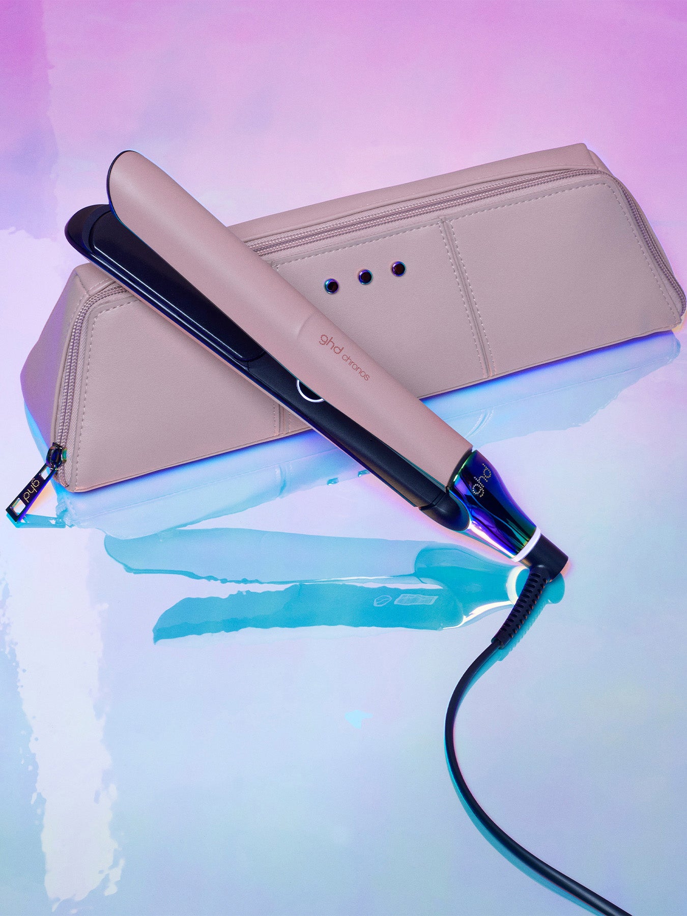 Chronos Hair Straightener (26mm Plate) Transcendent Pink