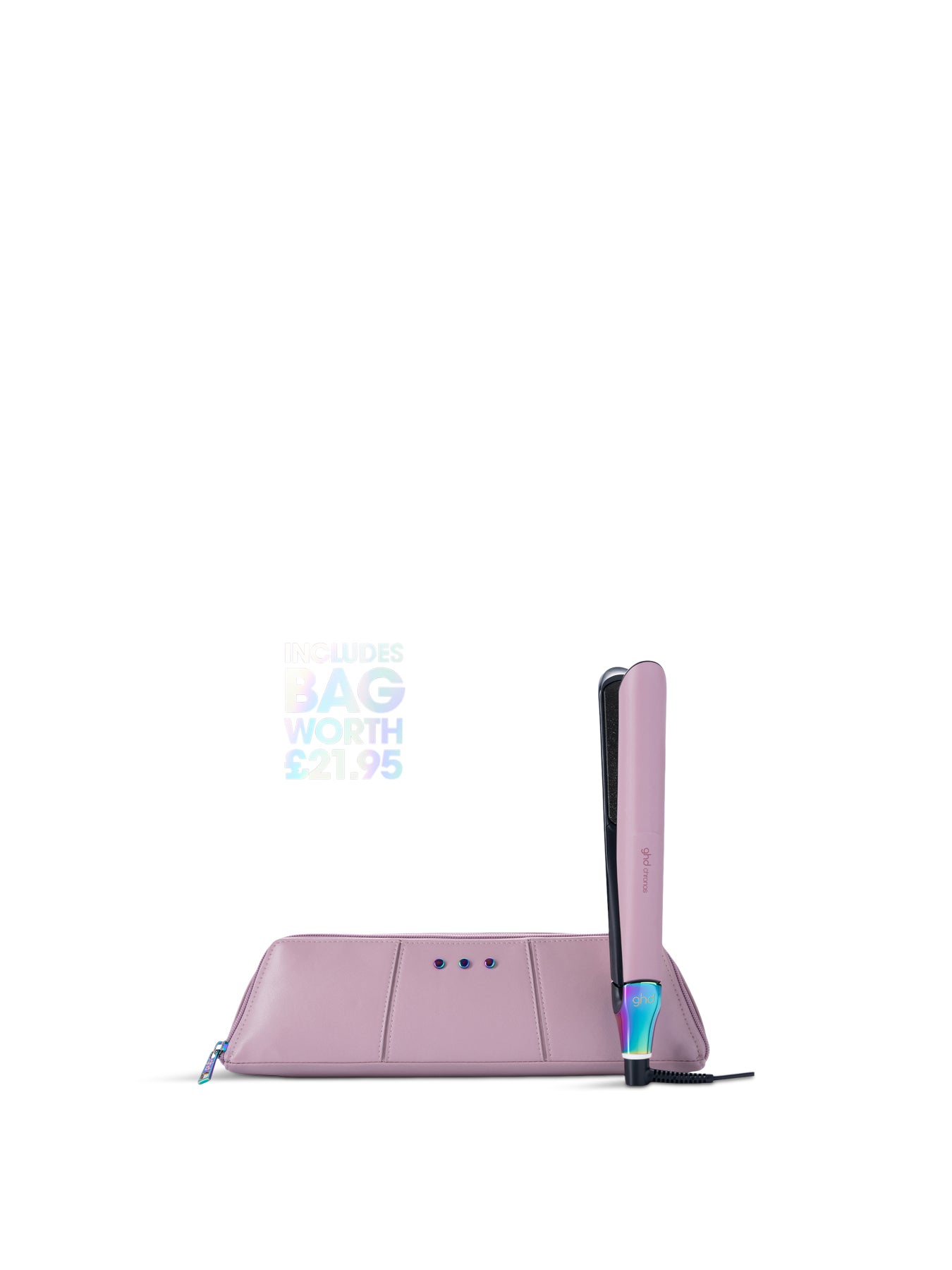 Chronos Hair Straightener (26mm Plate) Transcendent Pink