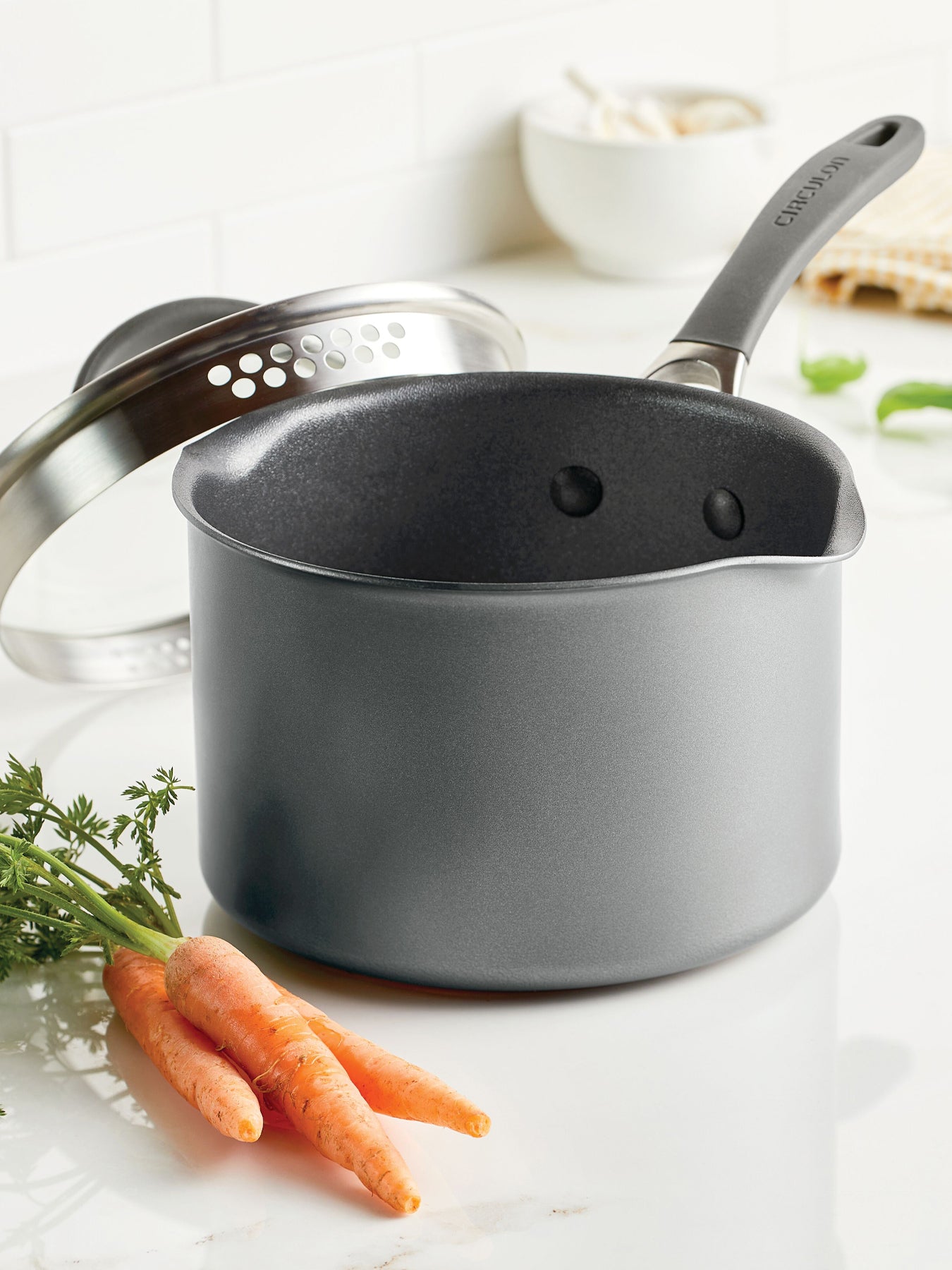 ScratchDefense A1 Series Straining Saucepan 2.8L