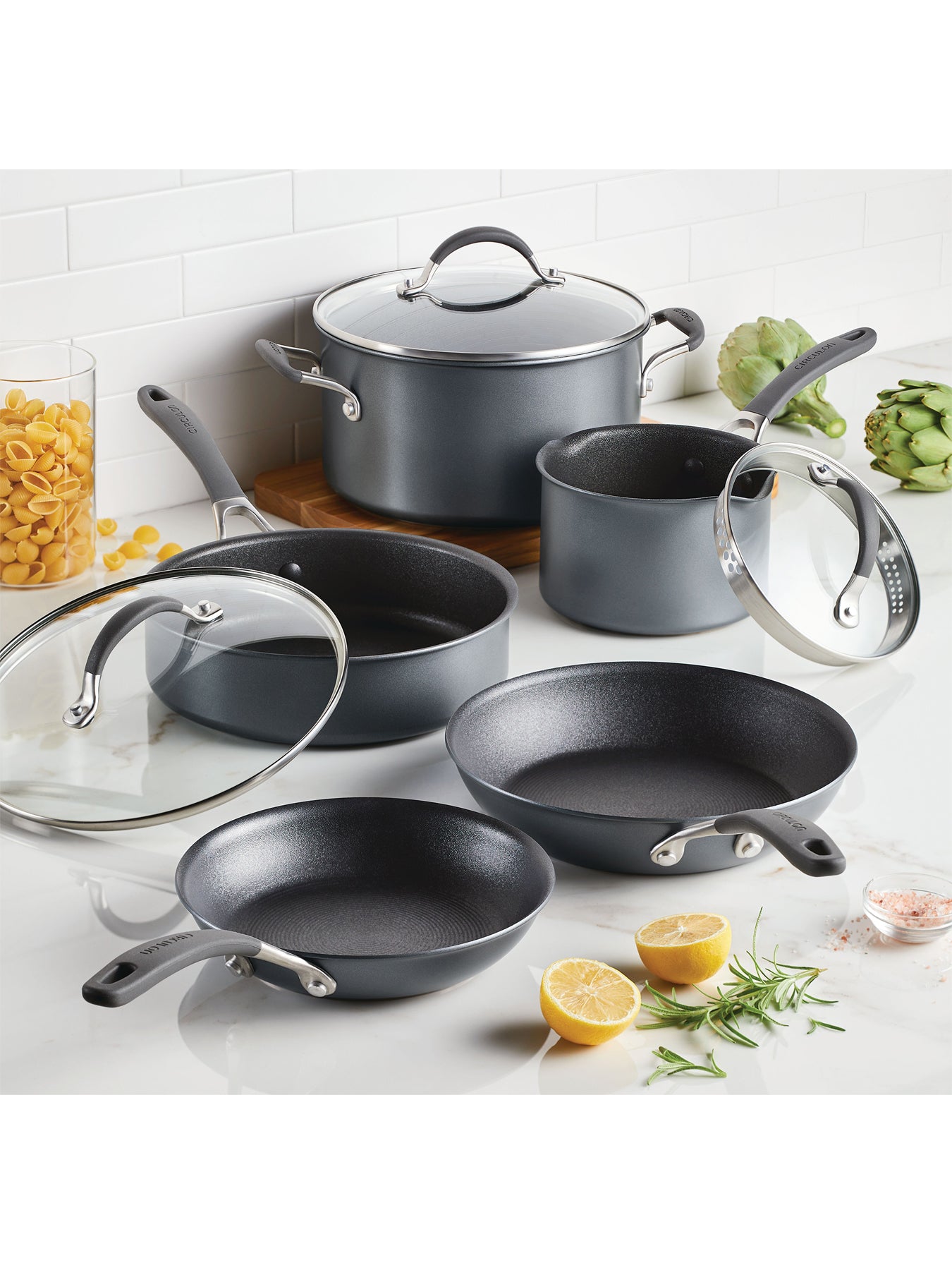 ScratchDefense A1 Series Cookware Set 8 Piece