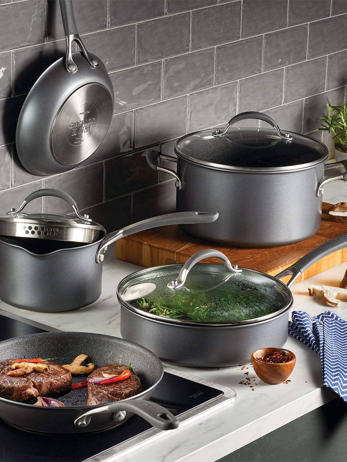 ScratchDefense A1 Series Cookware Set 8 Piece
