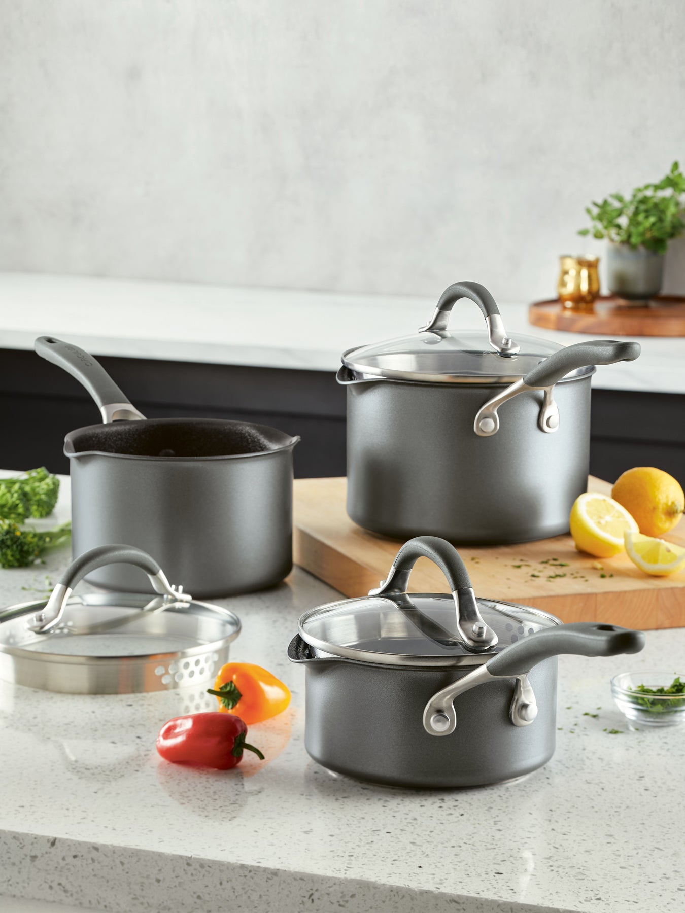 ScratchDefense A1 Series Saucepan Set 3 Piece