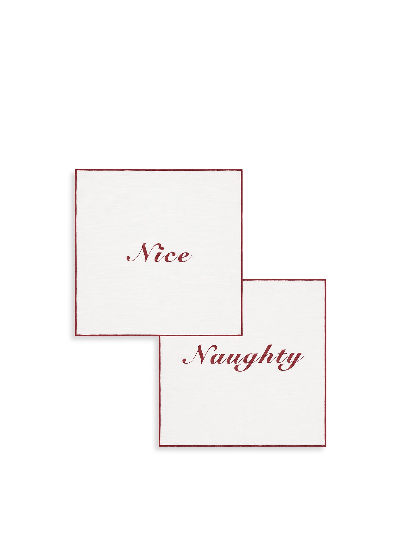 Naughty & Nice Napkin Set