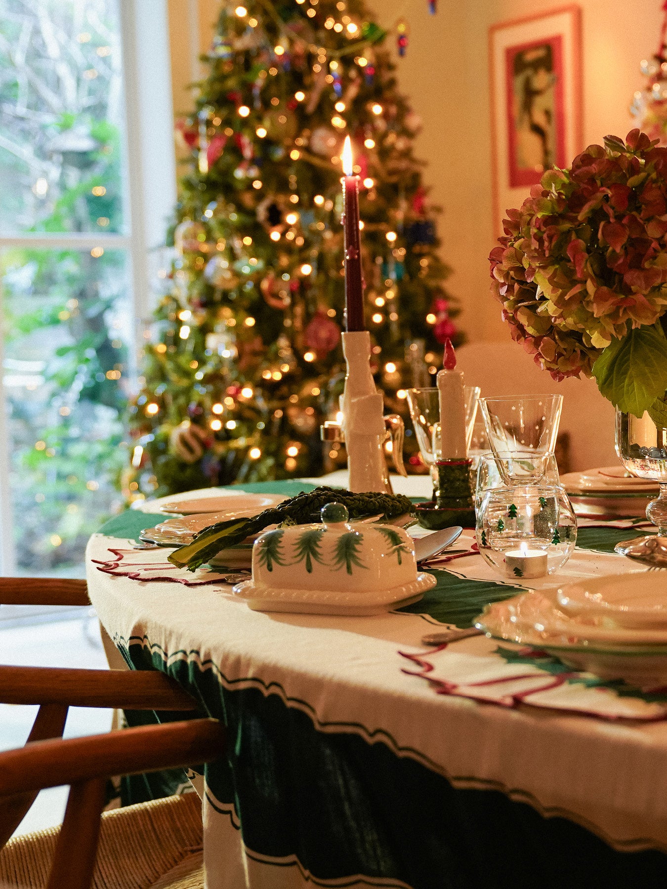 Christmas Forest Butter Dish