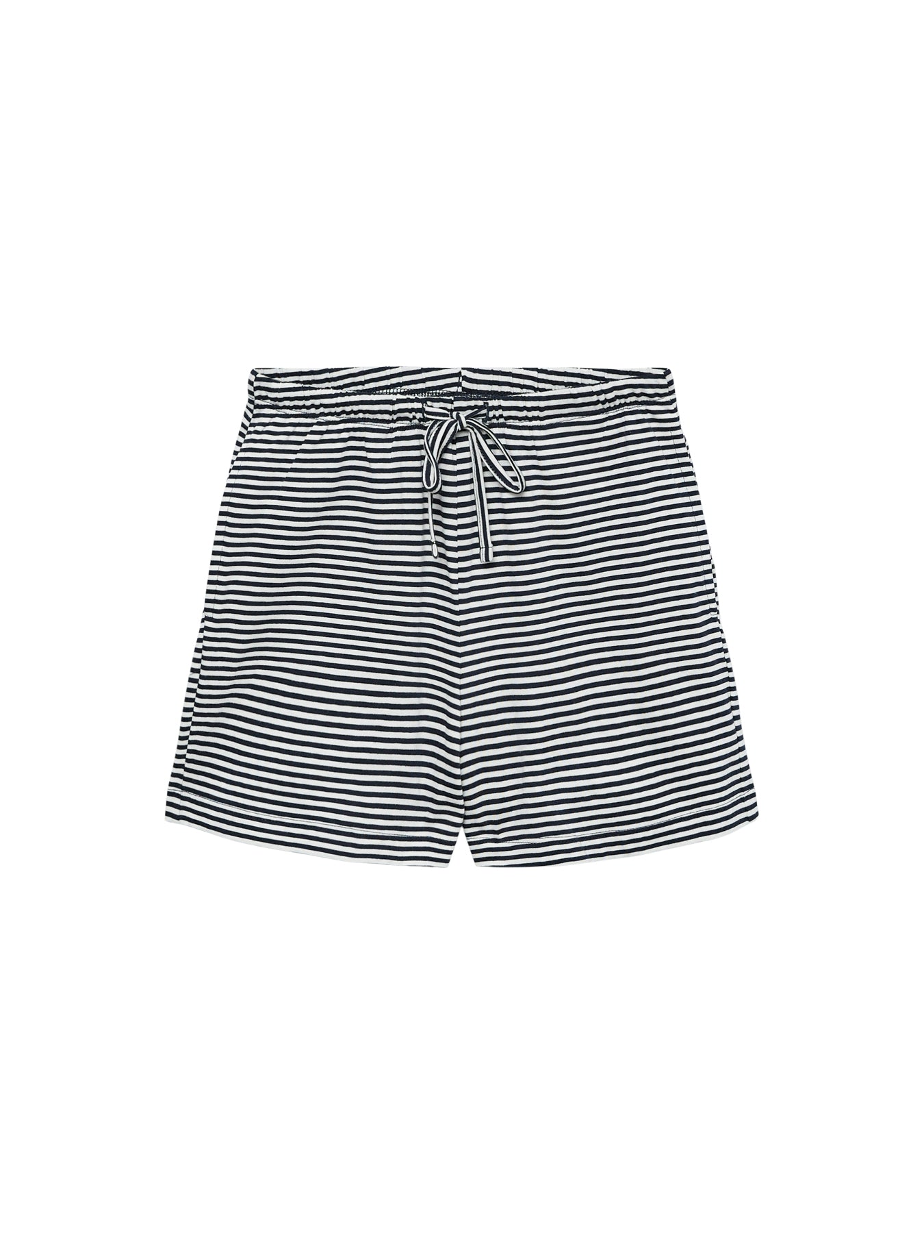 Striped Black and White Shorts
