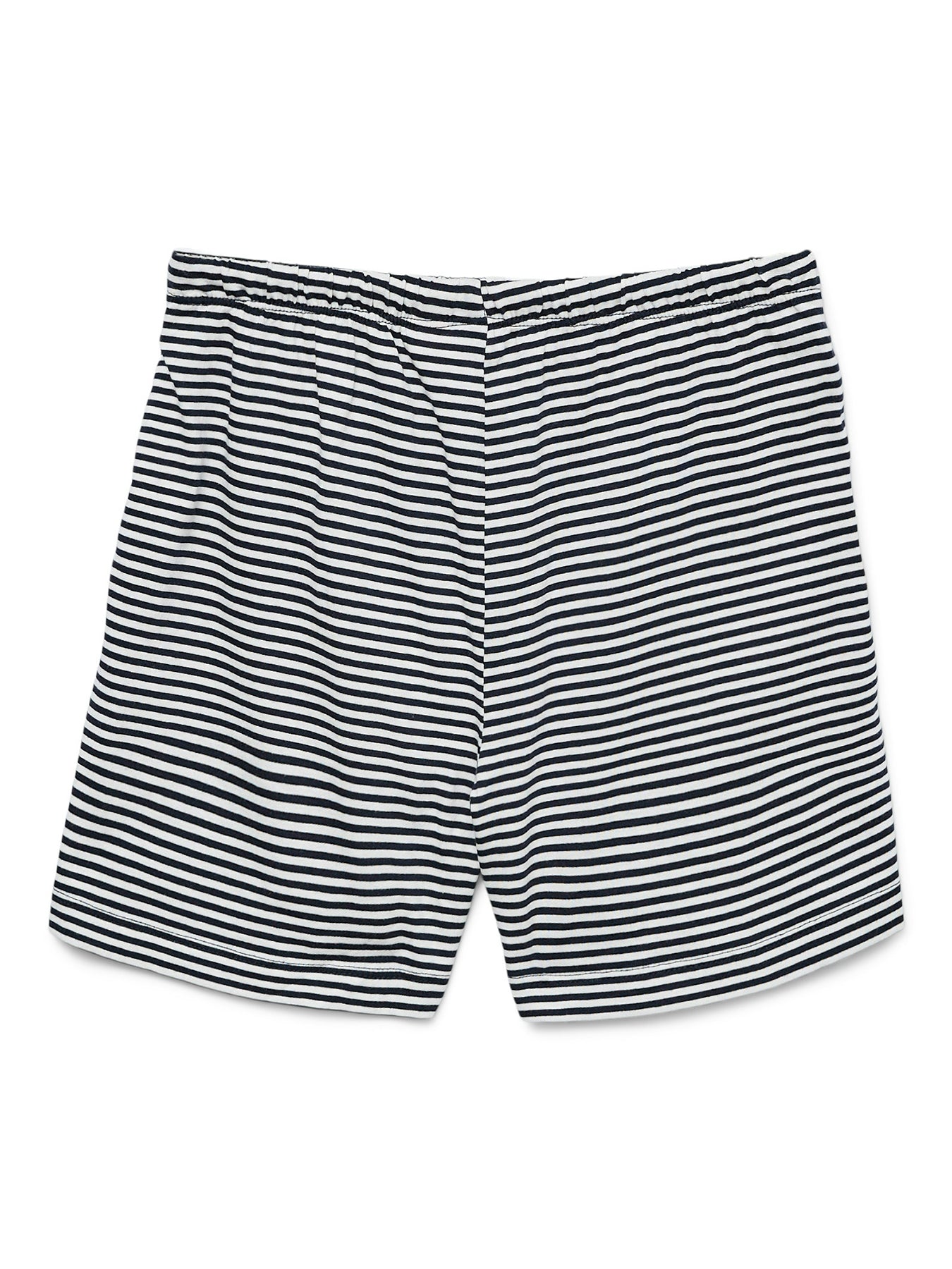 Striped Black and White Shorts