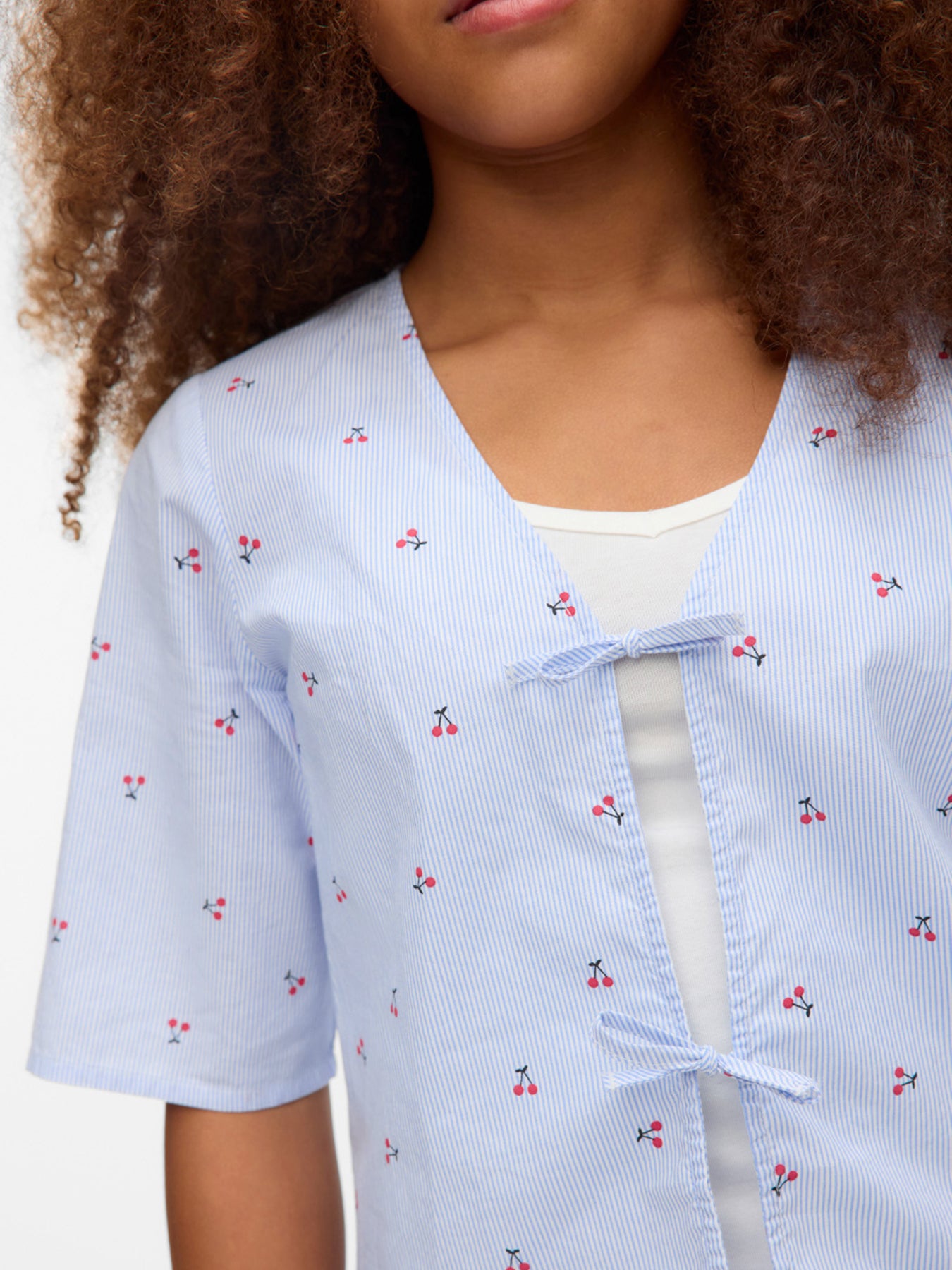 Tie Front Cherry Top