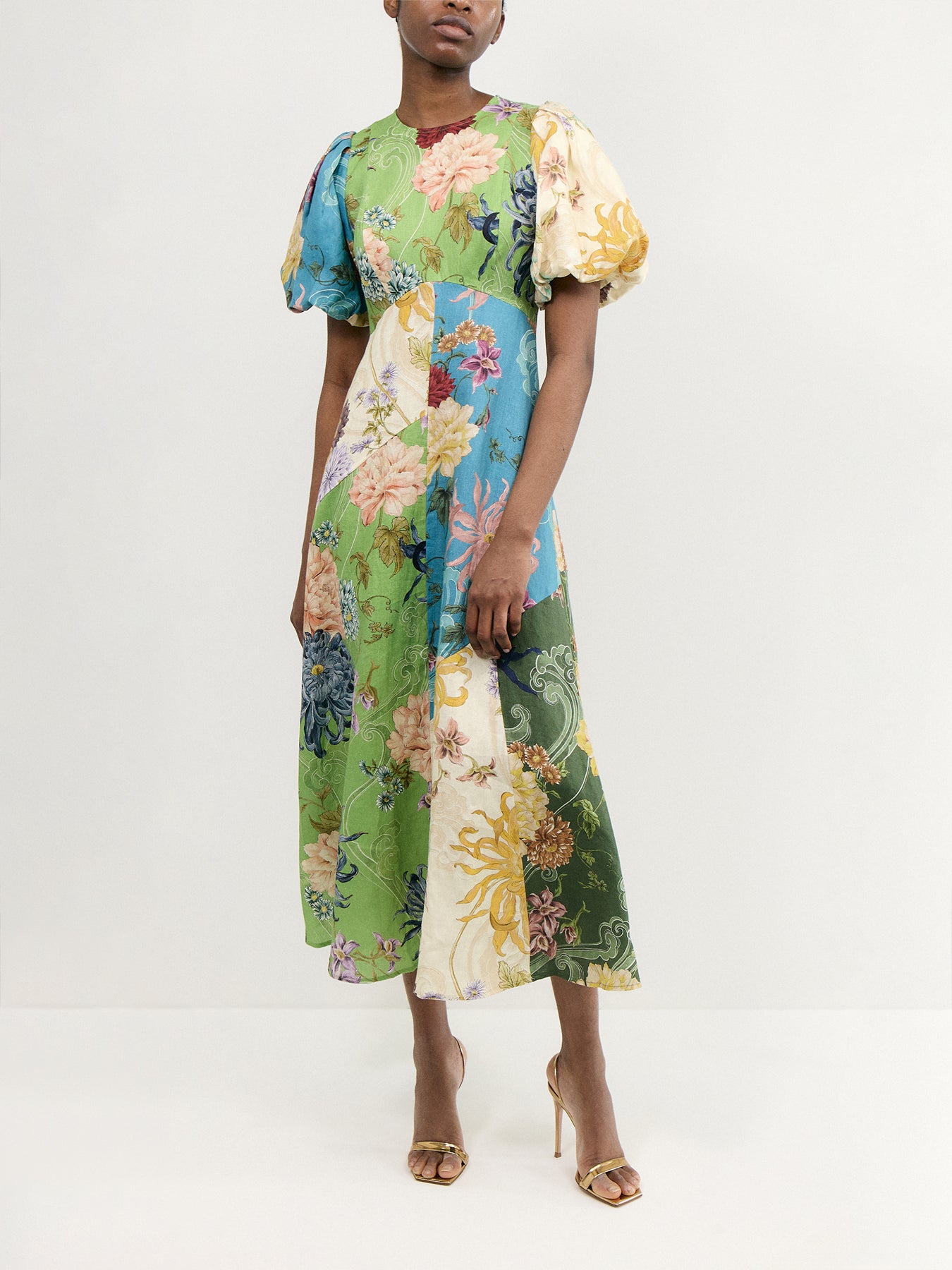 Avery Spliced Midi Dress