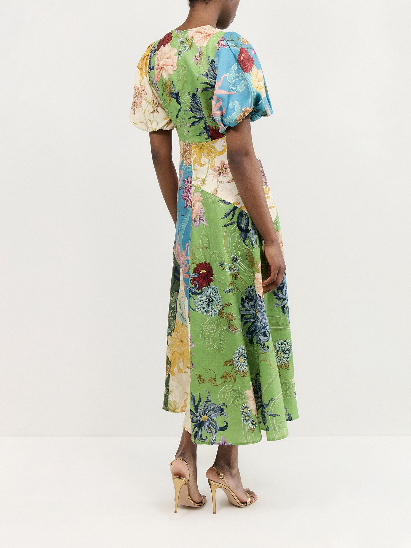 Avery Spliced Midi Dress