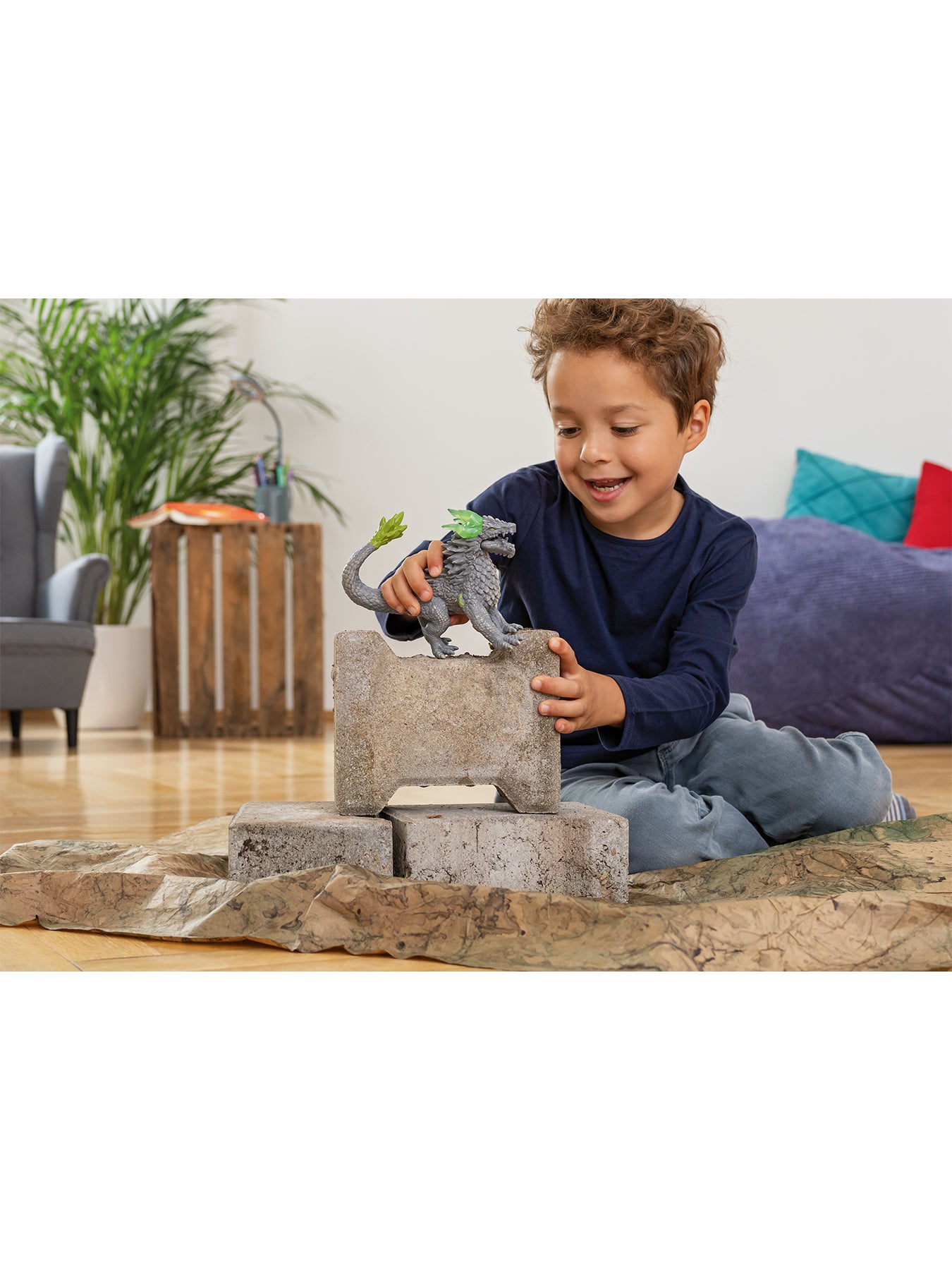 Stone Dragon Figurine