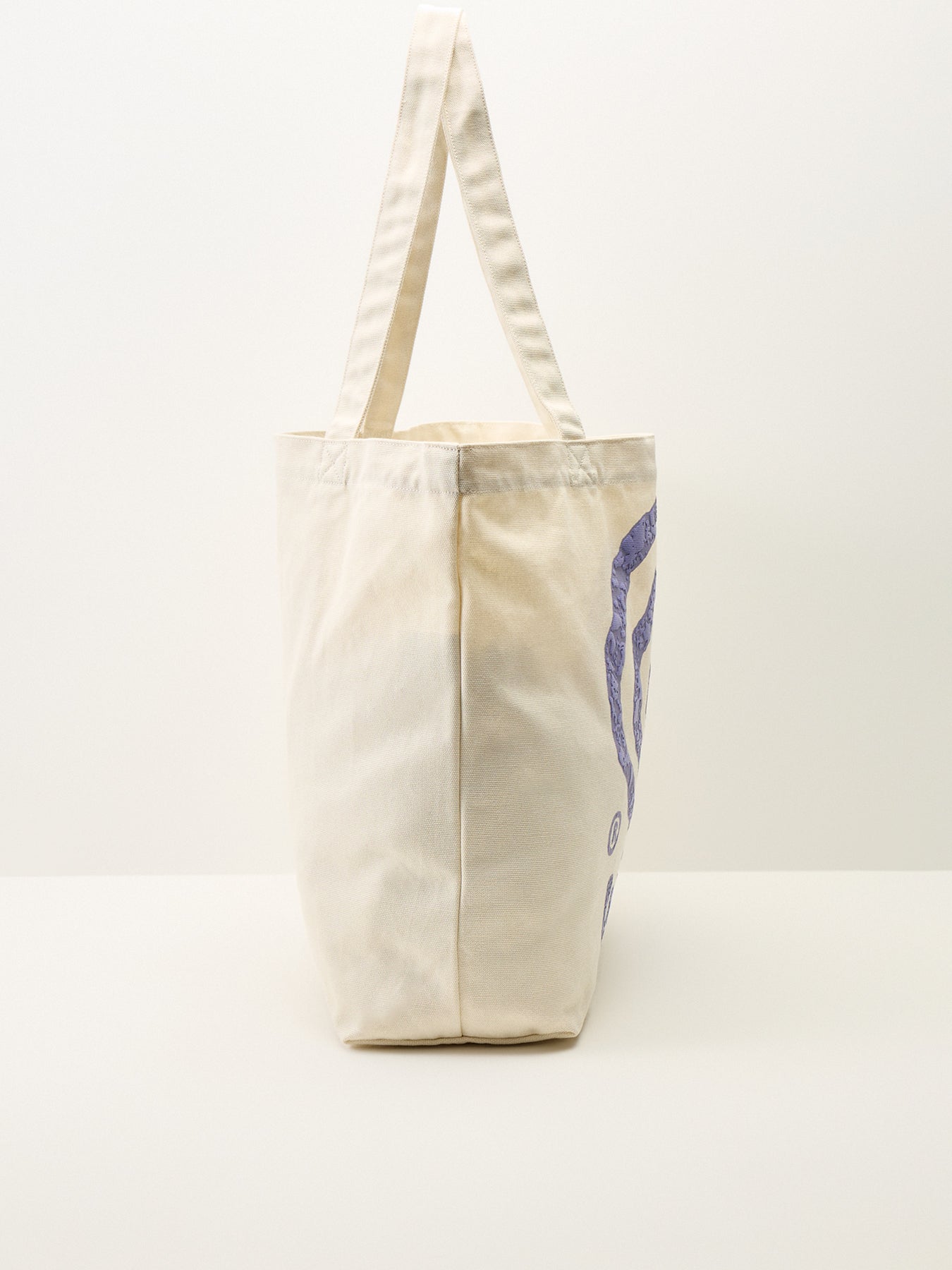 Canvas Graphic Tote Cotton Natural