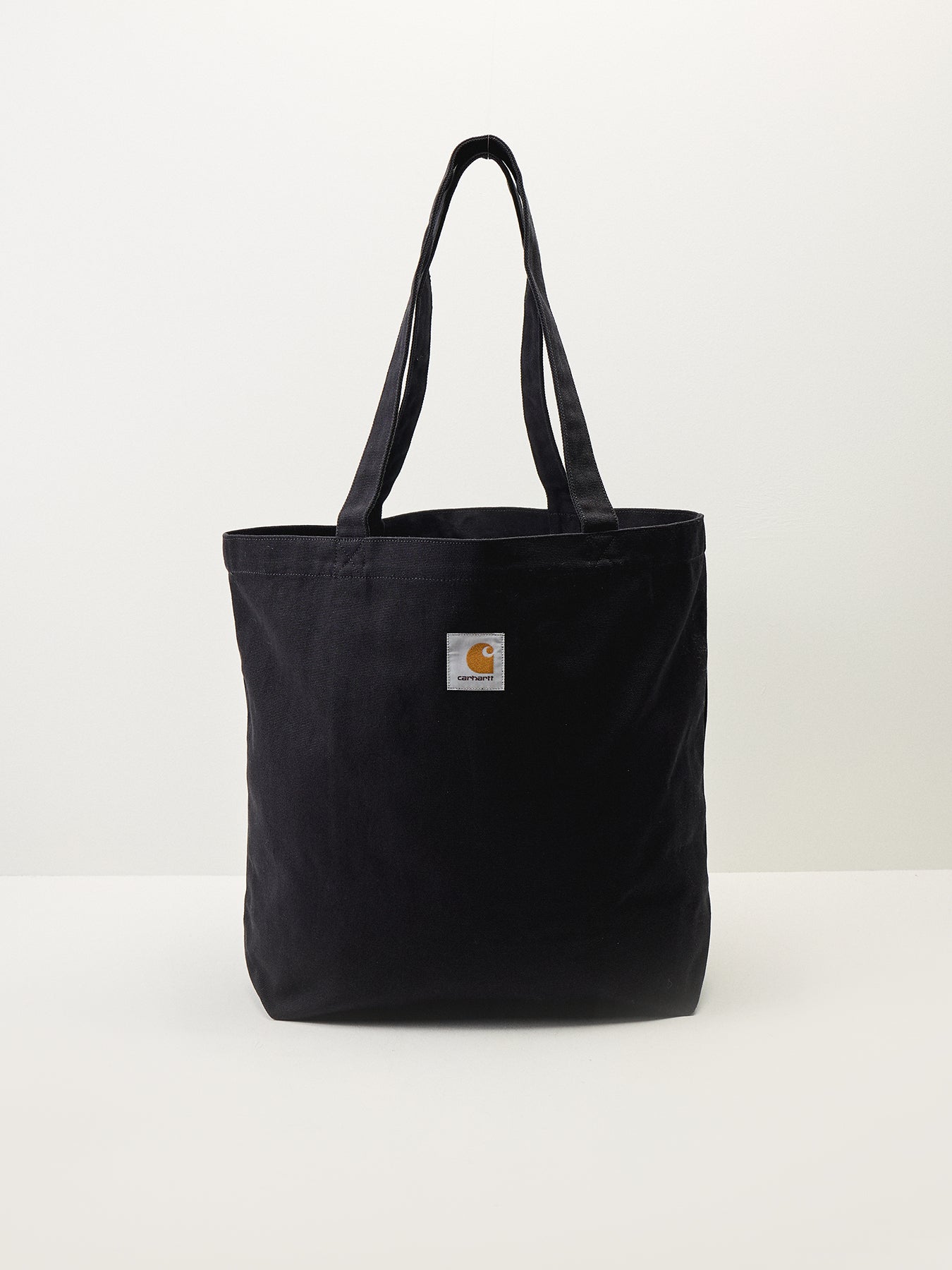 Canvas Graphic Tote Cotton Black