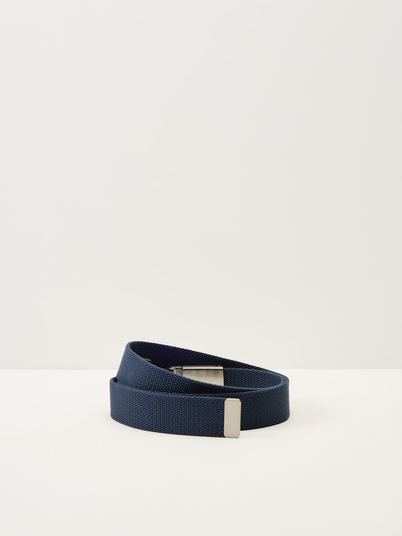 Clip Belt Chrome Buckle Air Force Blue