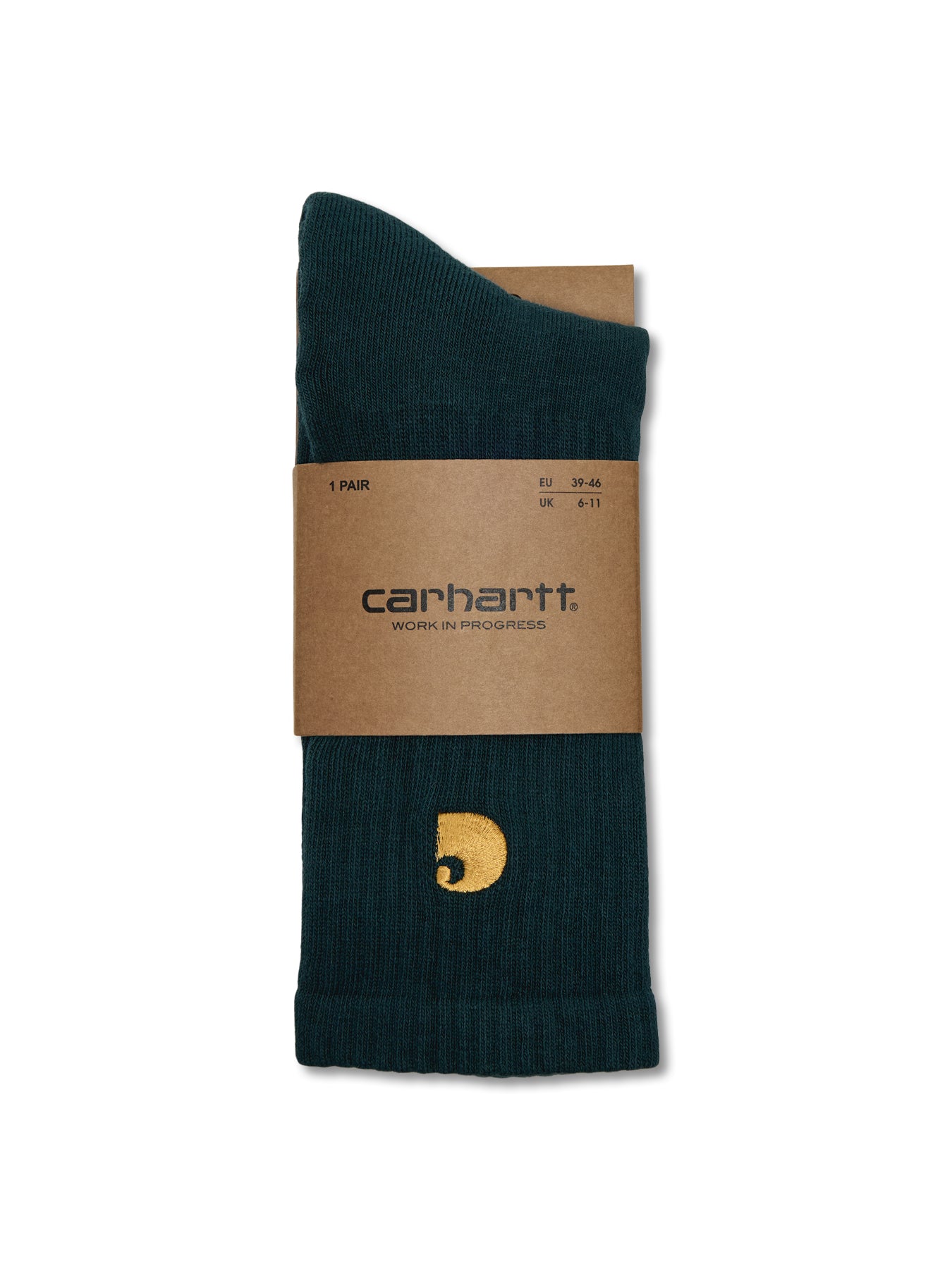 Chase Socks Deep Lagoon with Gold Logo