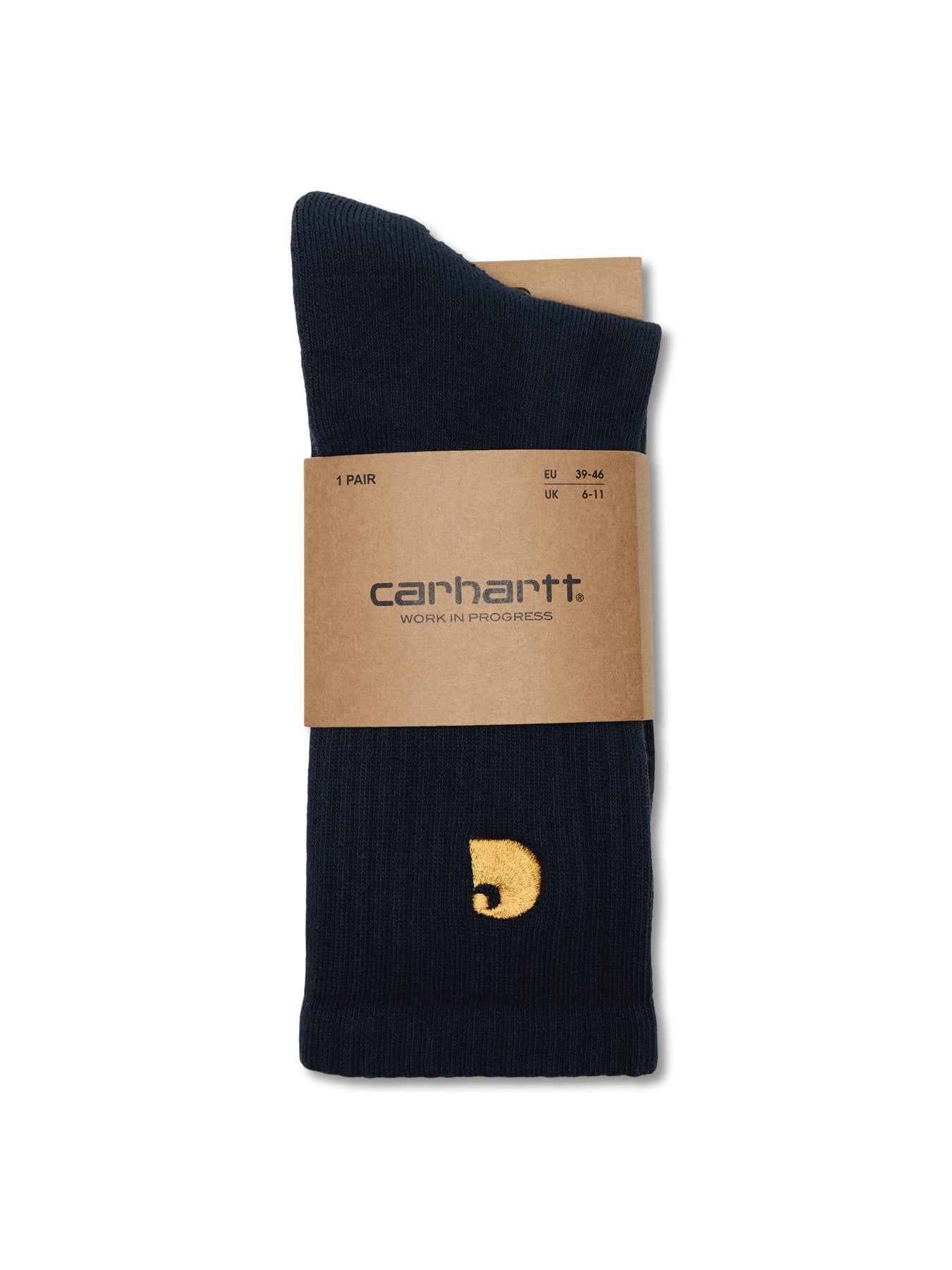 Chase Socks Air Force Blue with Gold Logo