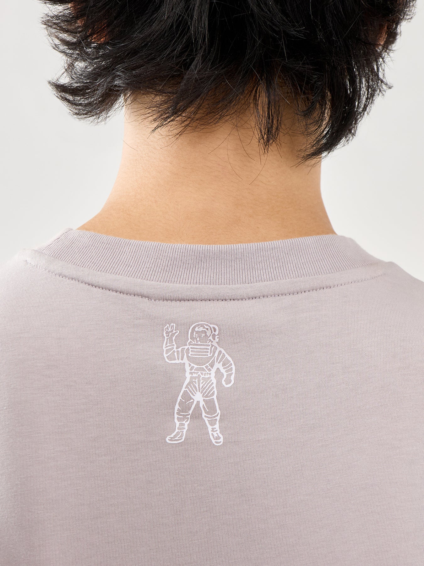 Flat Grey Cotton Small Arch Logo T-Shirt