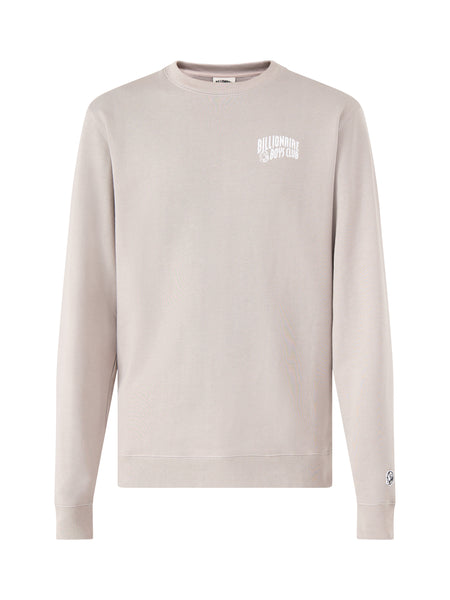 Flat Grey Cotton Small Arch Logo Crewneck – Fenwick