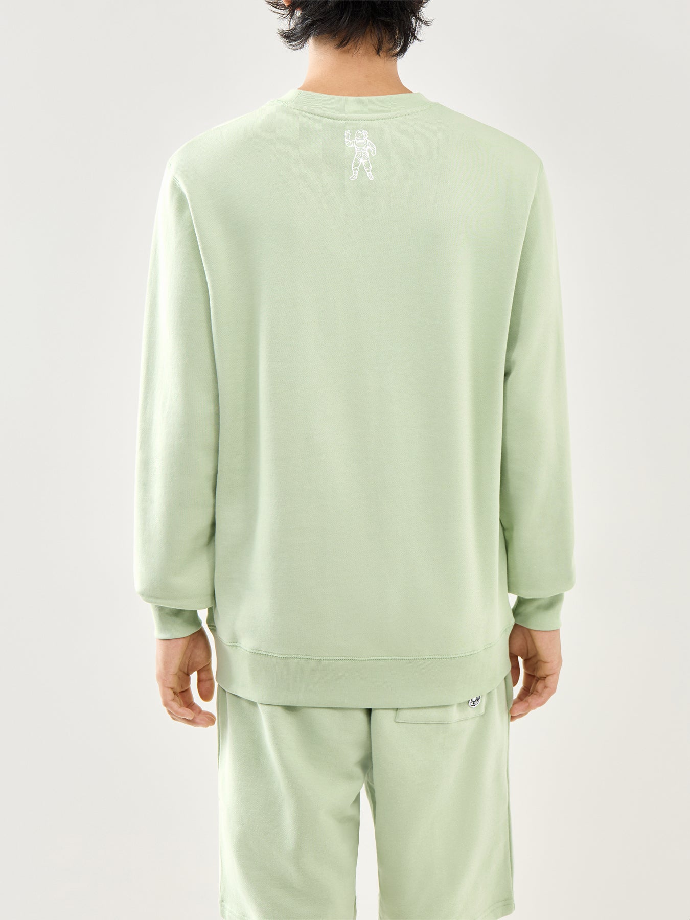 Pistachio Cotton Small Arch Logo Crewneck