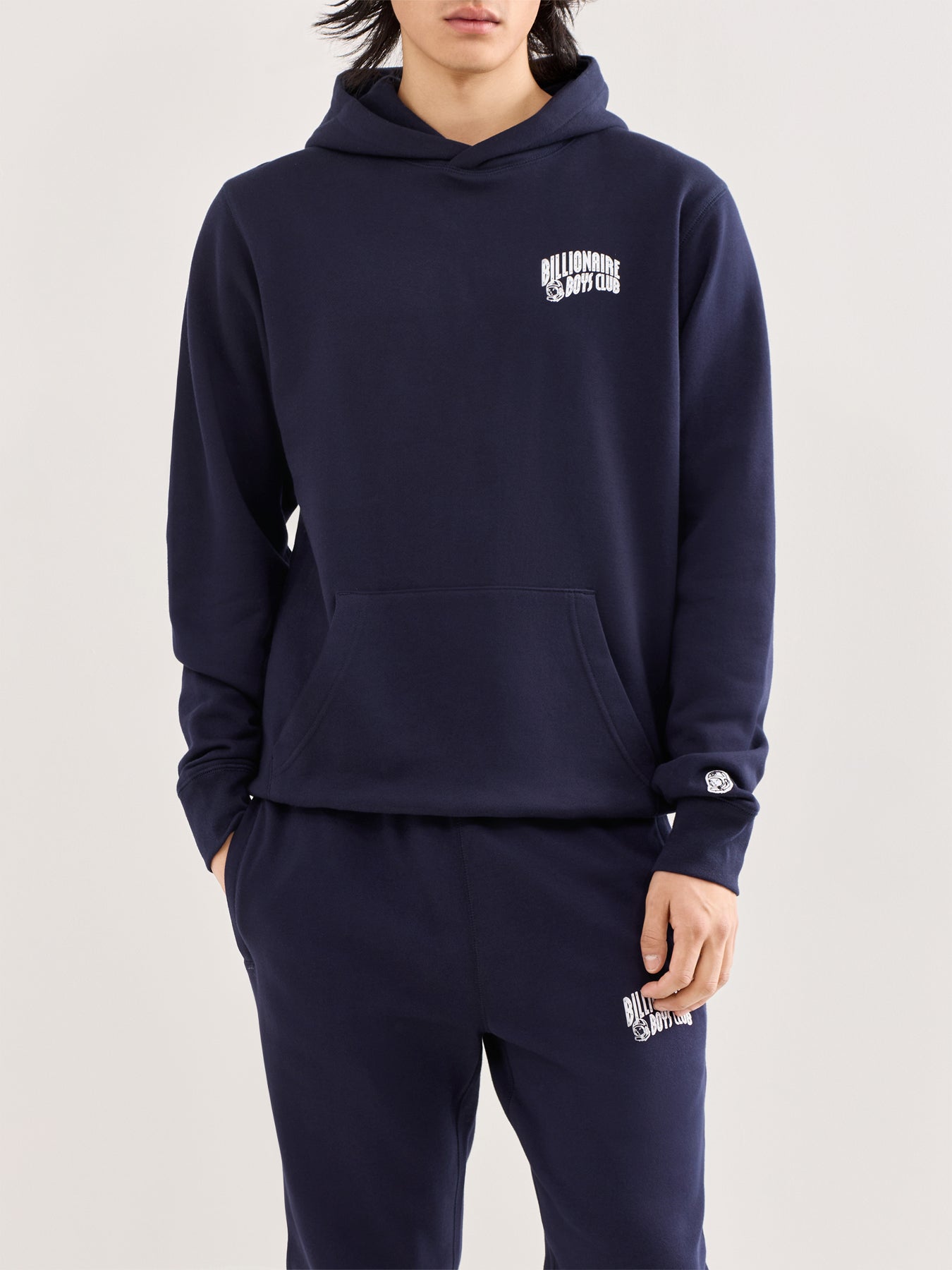 Small Arch Logo Popover Hood Navy