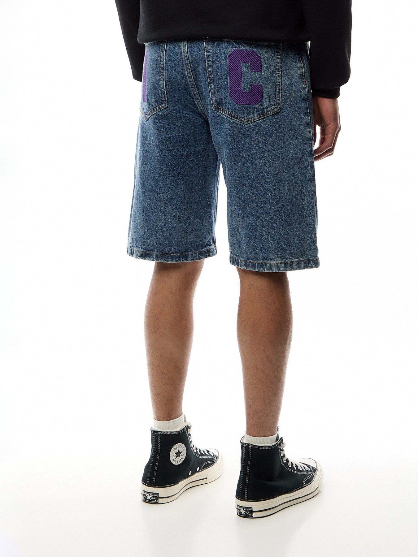 Running Dog Denim Shorts