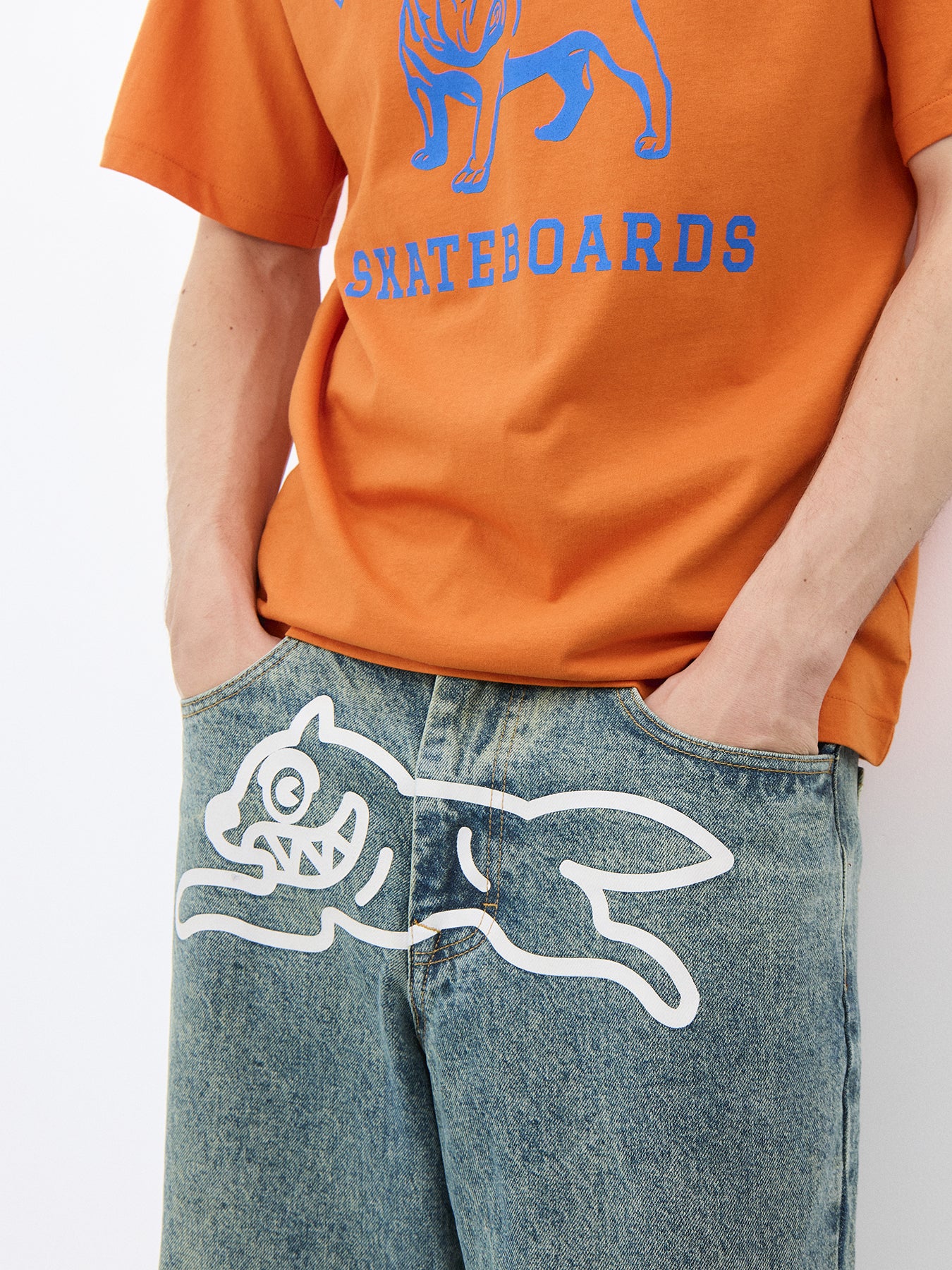 Running Dog Triple Scoop Denim Pant Vintage Wash