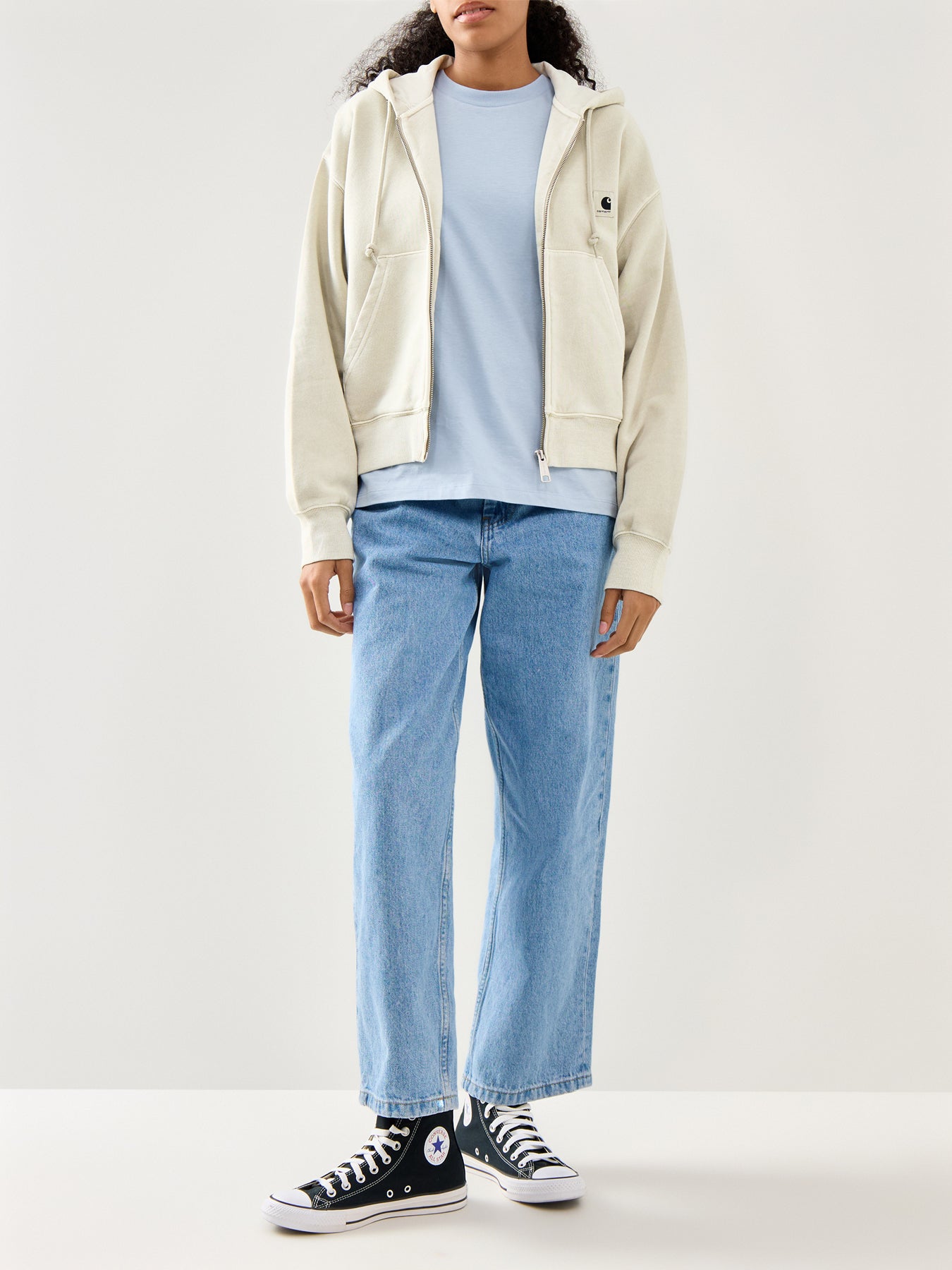 Hooded Nelson Sweat Jacket Fleur De Sel