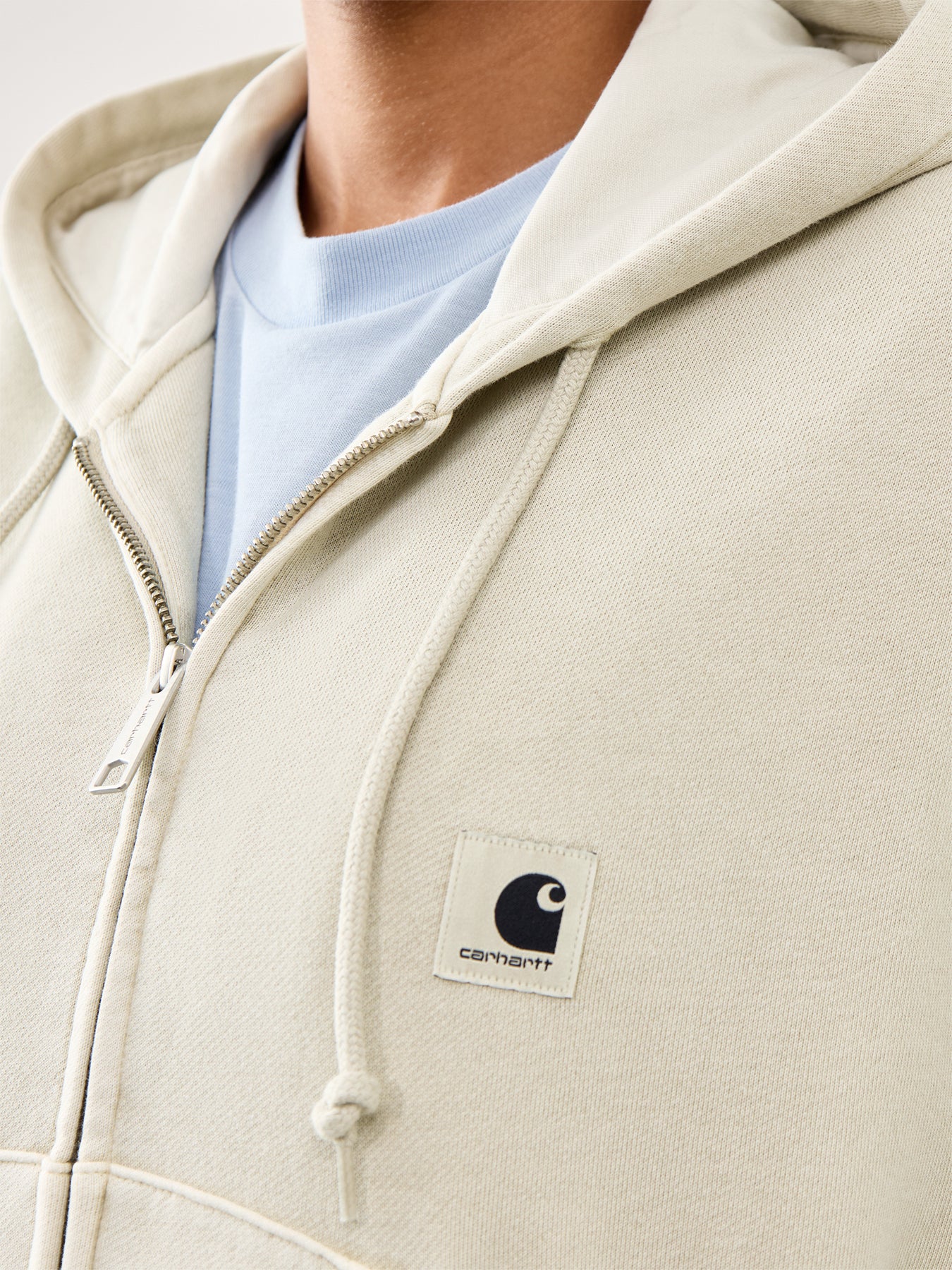 Hooded Nelson Sweat Jacket Fleur De Sel