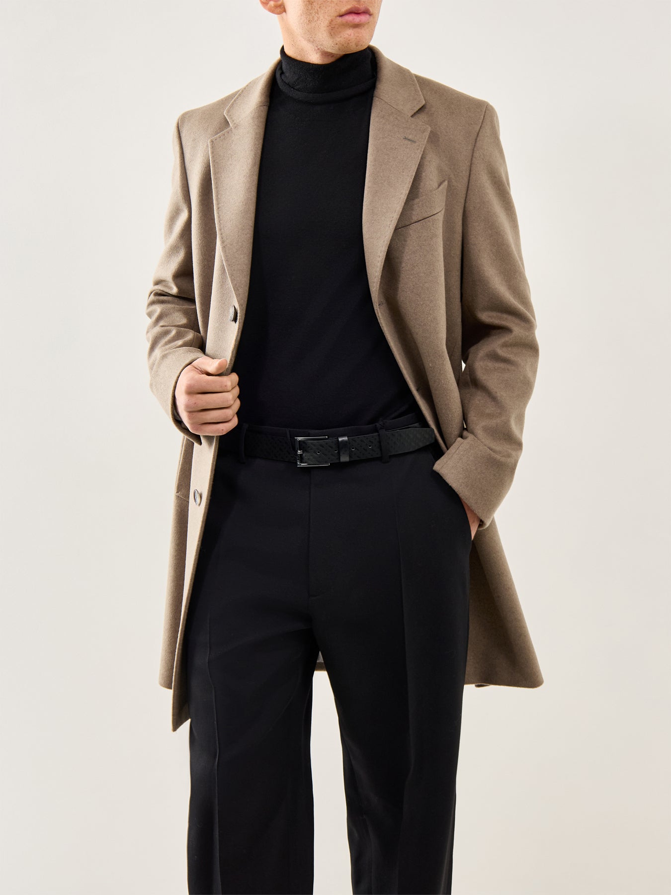 Barn Bmono Leather Belt Black