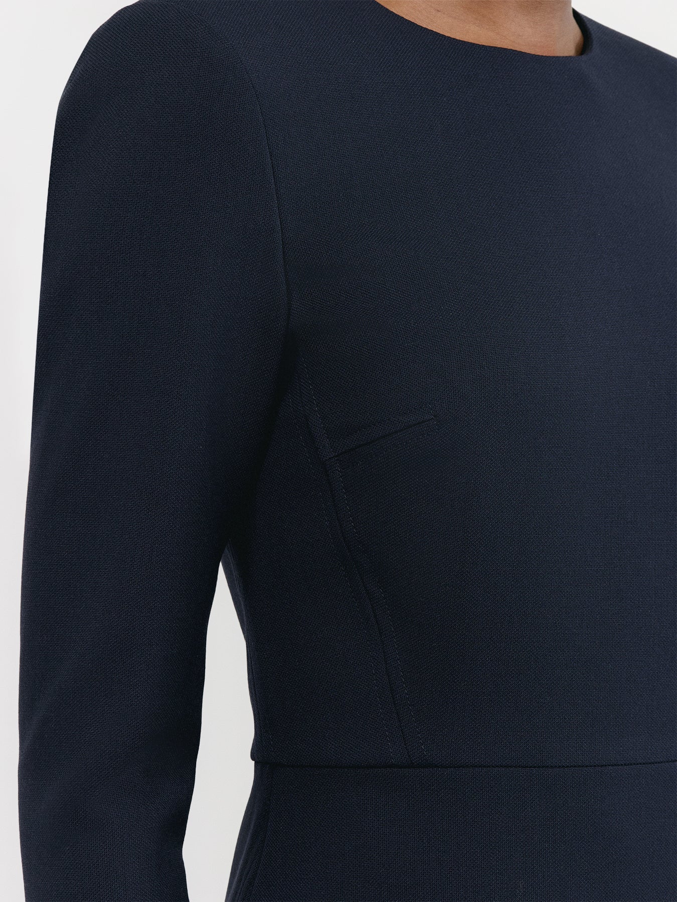 LONG SLEEVE T-SHIRT FITTED DRESS