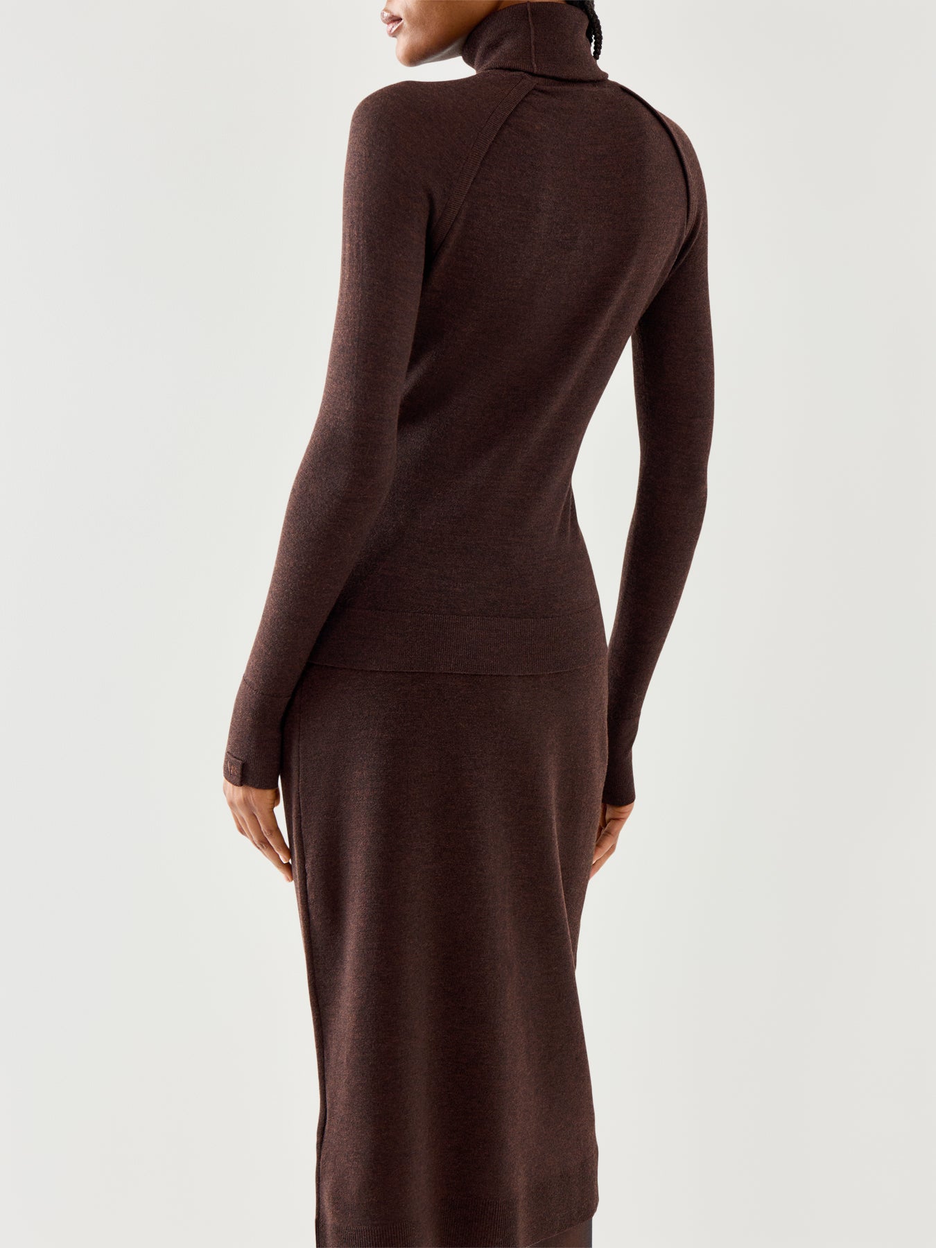 High Neck Knitted Top