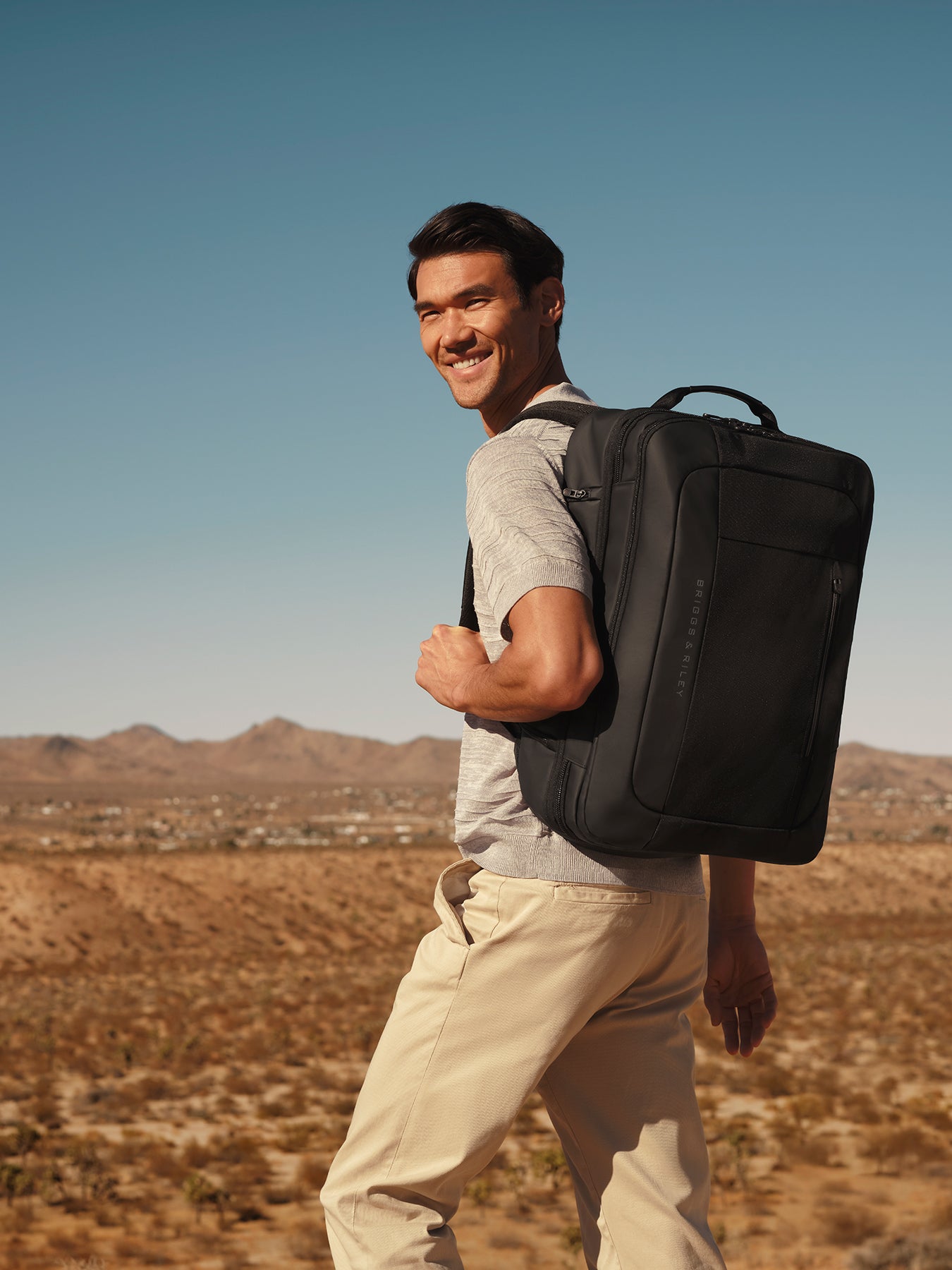 Large Convertible Backpack Duffle Black