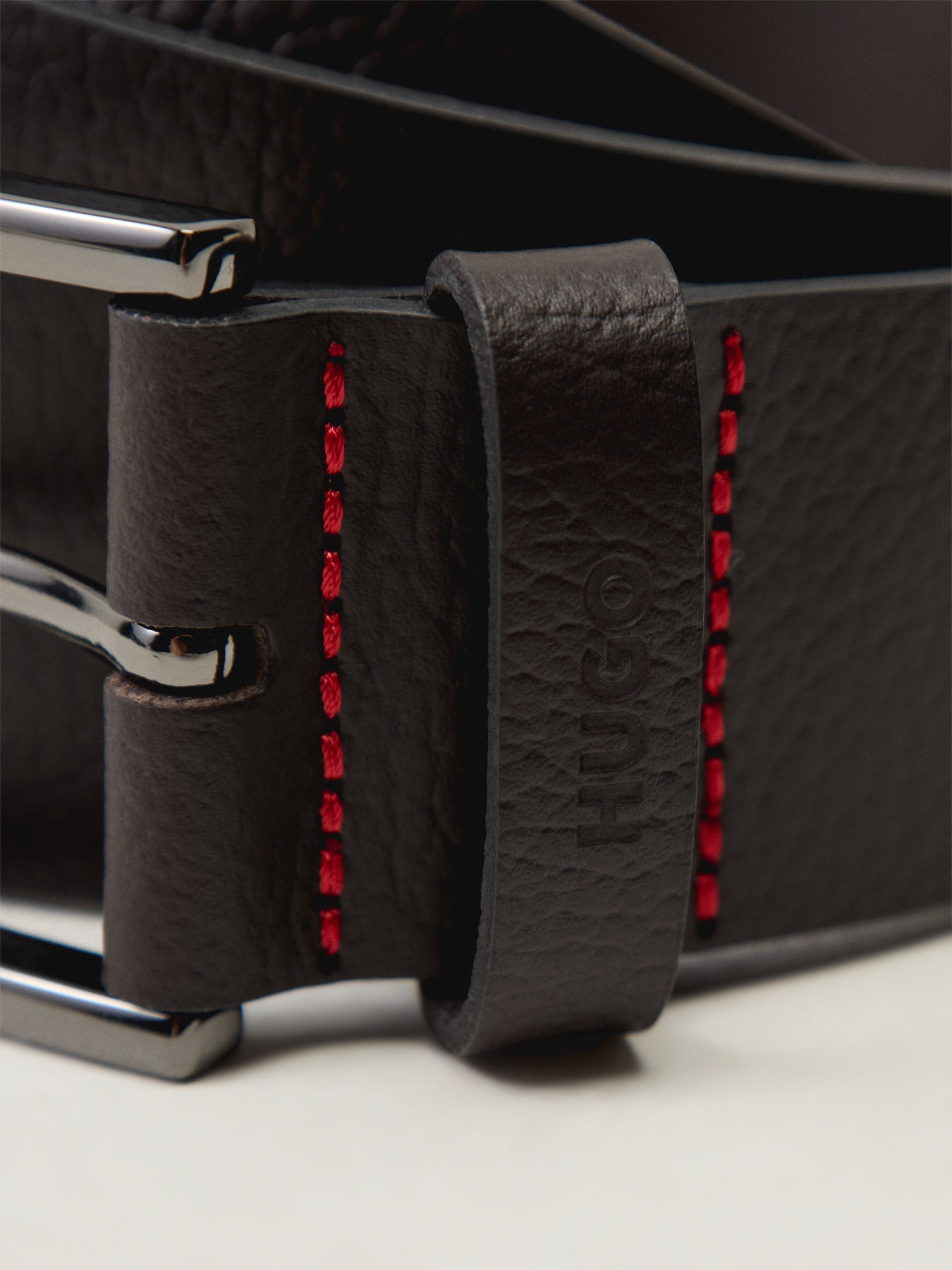 Leather Giaspo Belt